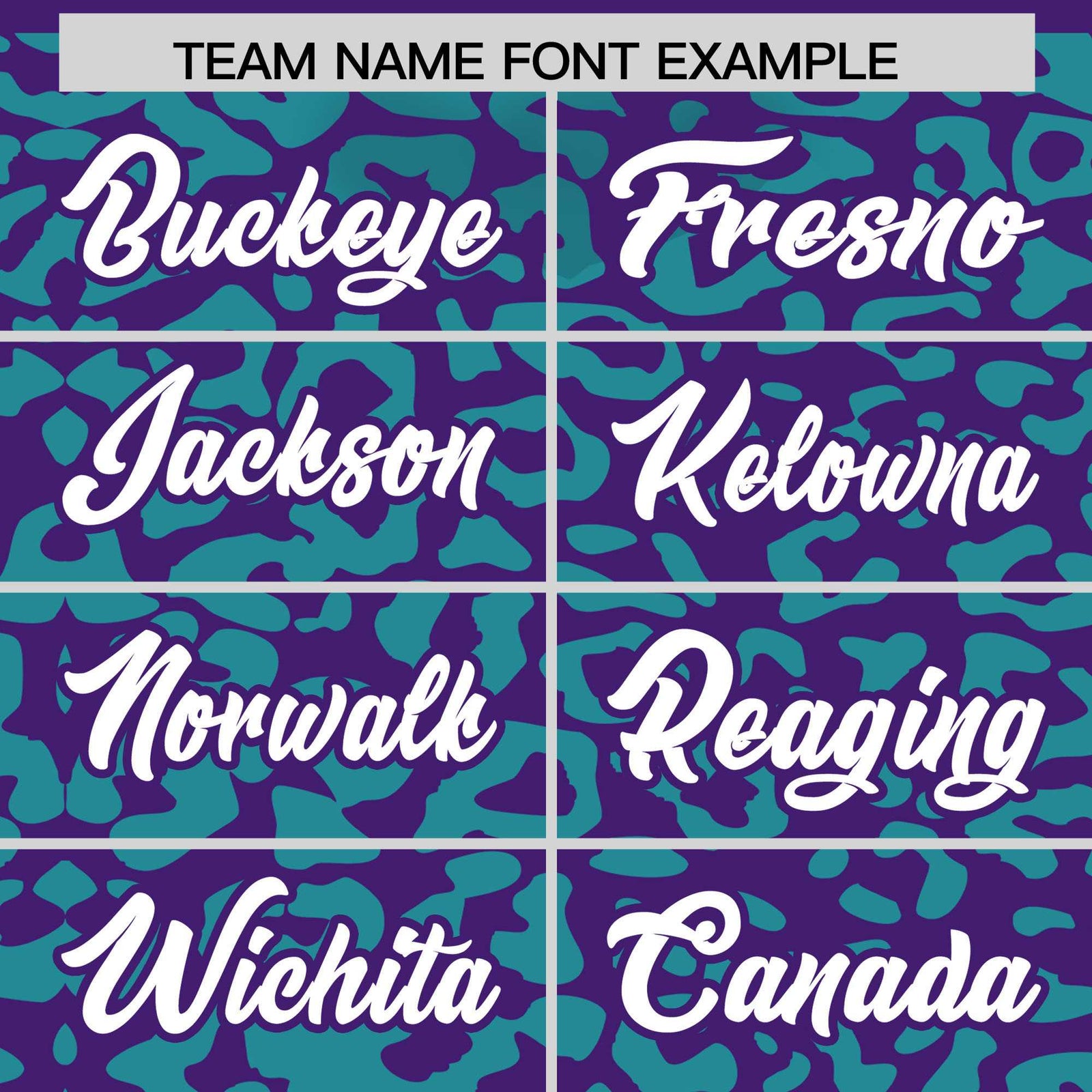 Custom Purple Aqua Leopard Print Pattern Authentic Baseball Jersey