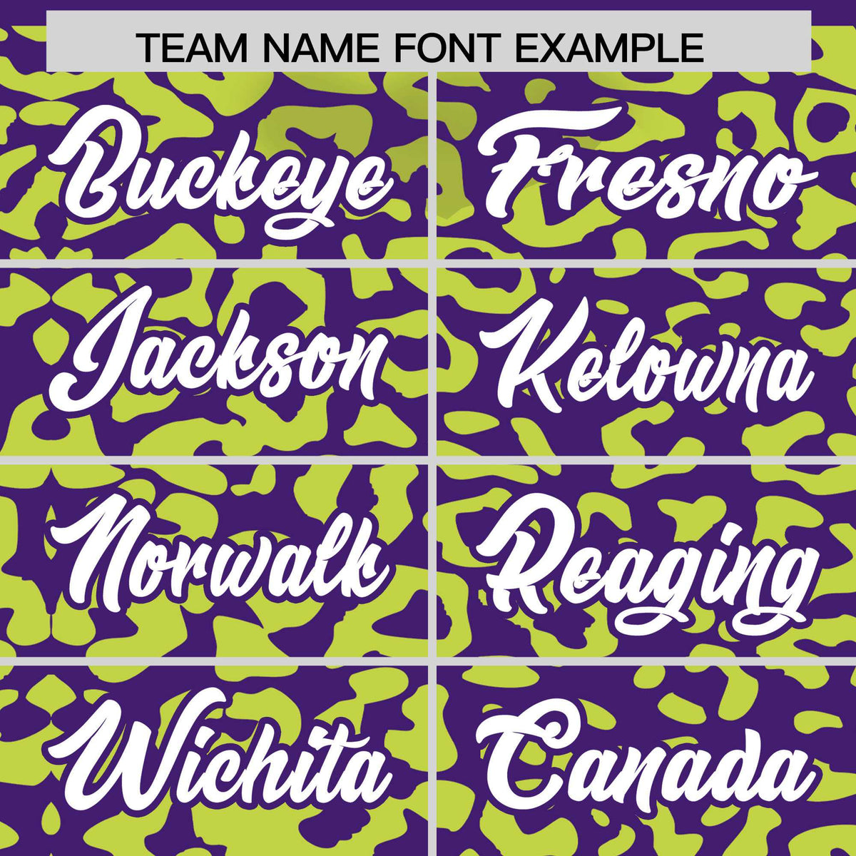 Custom Purple Fluorescent Green Leopard Print Pattern Authentic Baseball Jersey
