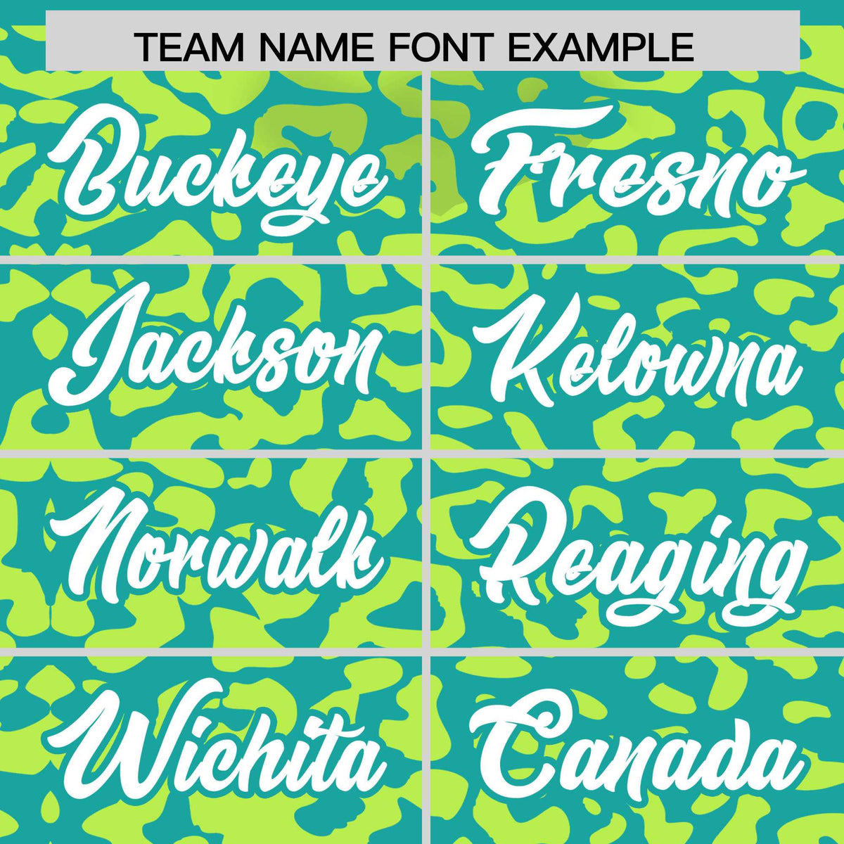 Custom Aqua Fluorescent Green Leopard Print Pattern Authentic Baseball Jersey