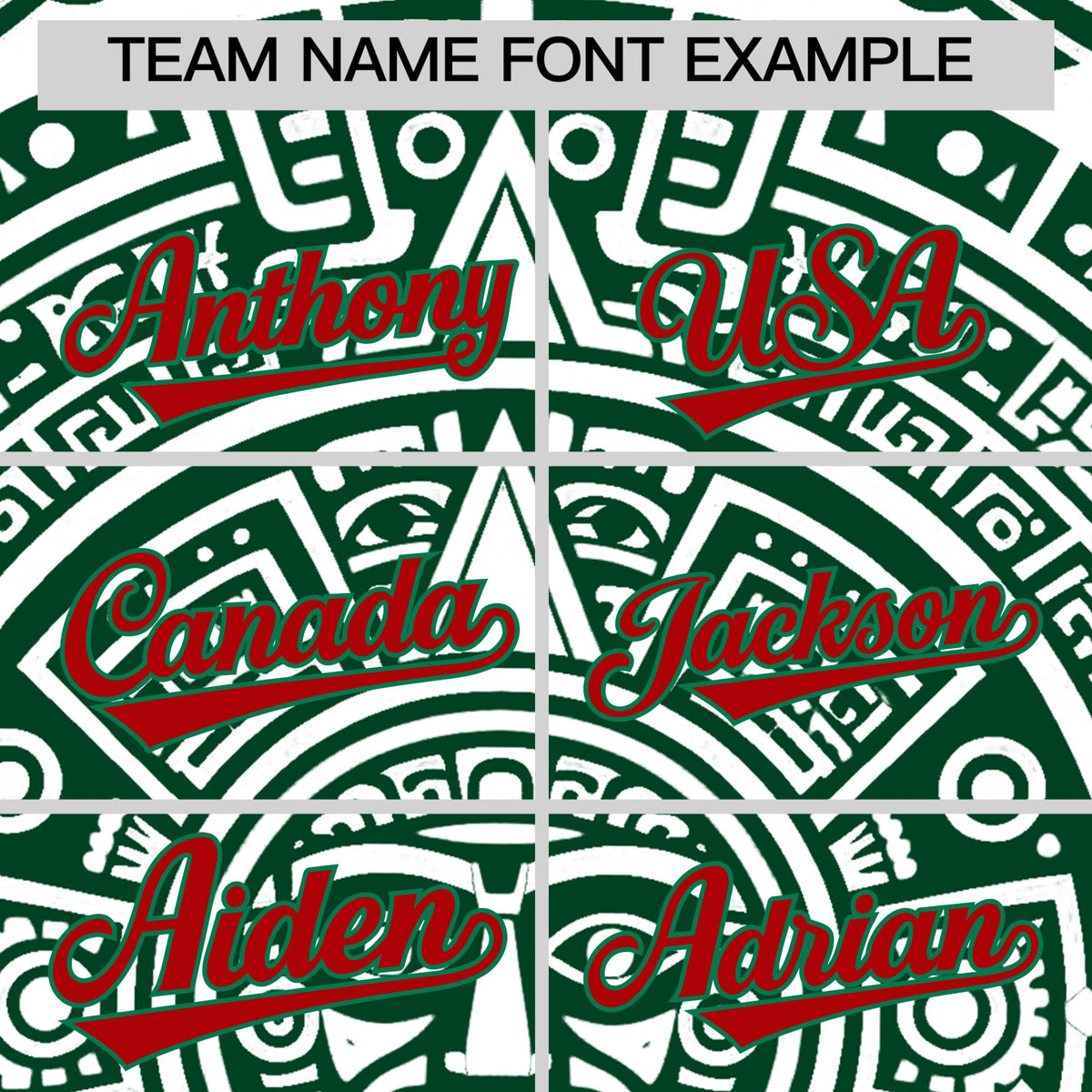 Custom White Dark Green Red Graffiti Pattern Mexican style Stretch Fabric Baseball Jersey| KXKSHOP