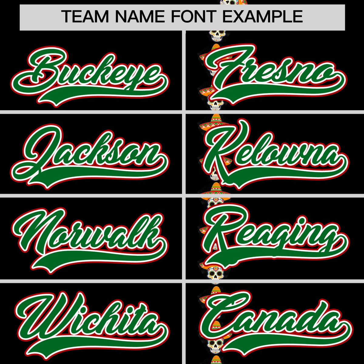 Custom Black Kelly Green White Graffiti Pattern Mexican style Stretch Fabric Baseball Jersey| KXKSHOP