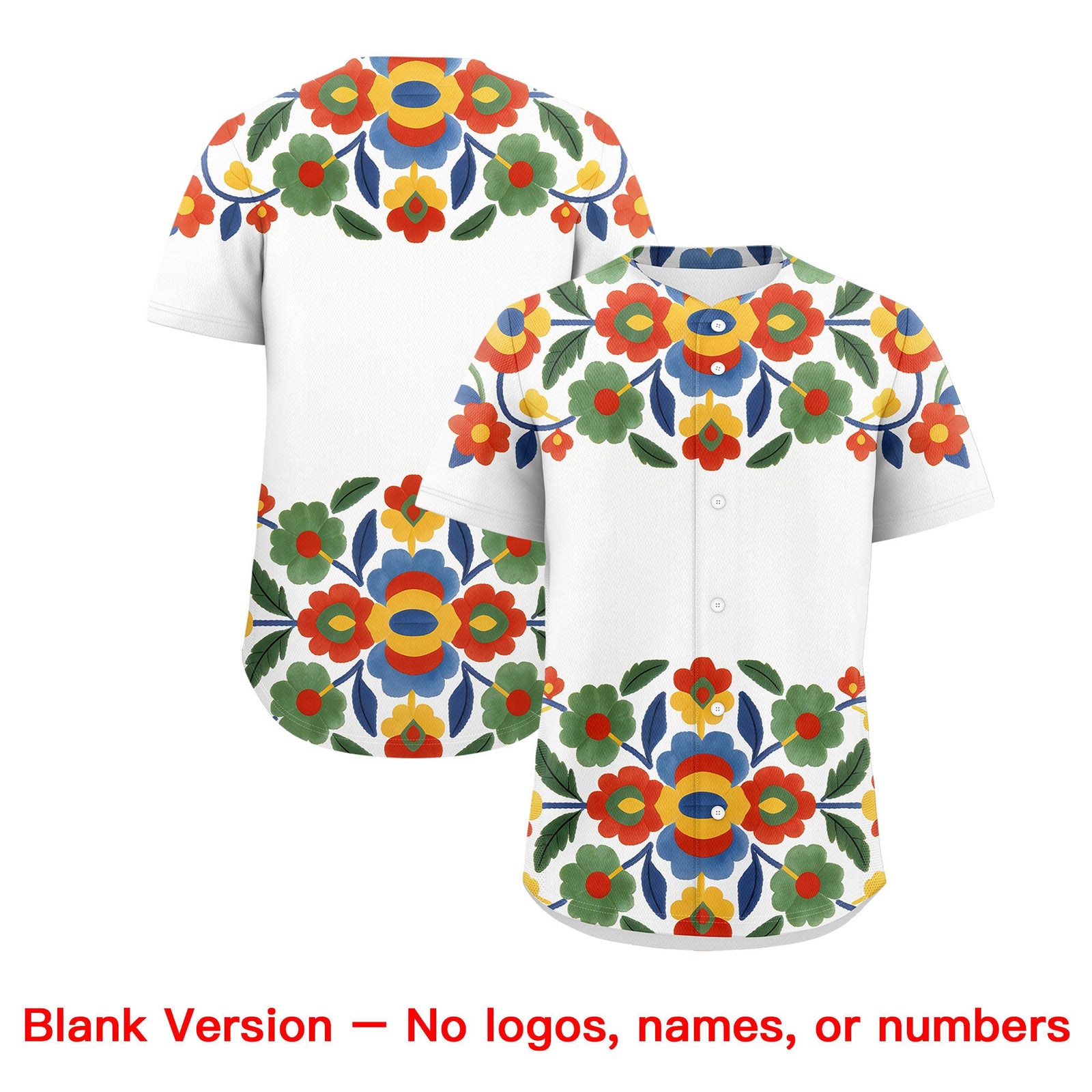 Custom White Kelly Green Gold Graffiti Pattern Mexican style Stretch Fabric Baseball Jersey| KXKSHOP
