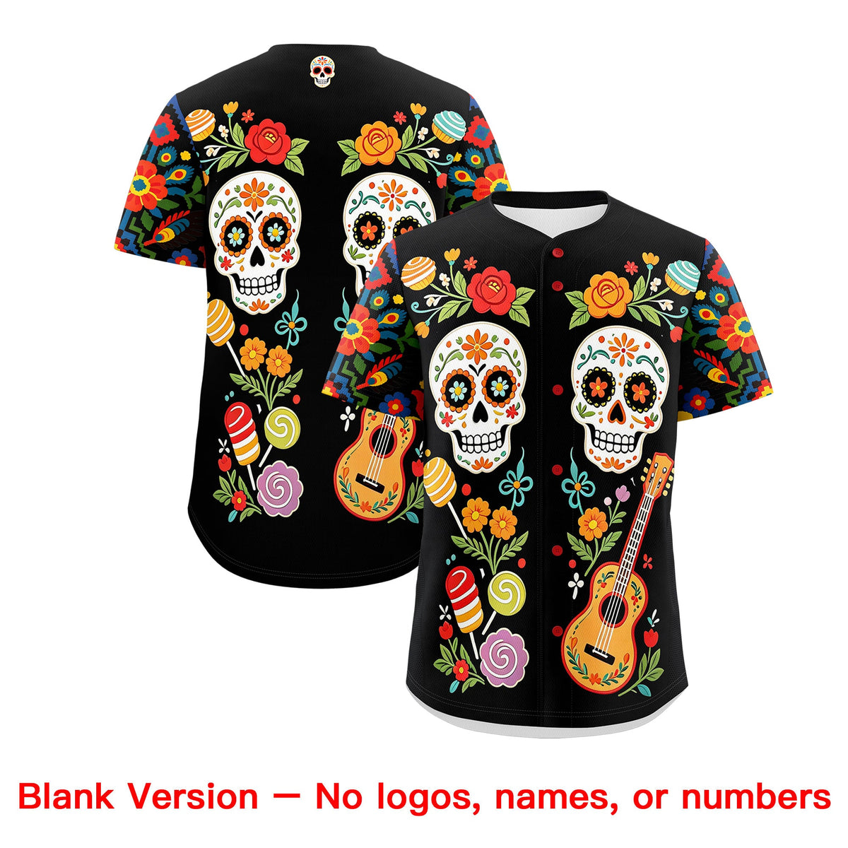 Custom Black Kelly Green White Graffiti Pattern Mexican style Stretch Fabric Baseball Jersey| KXKSHOP
