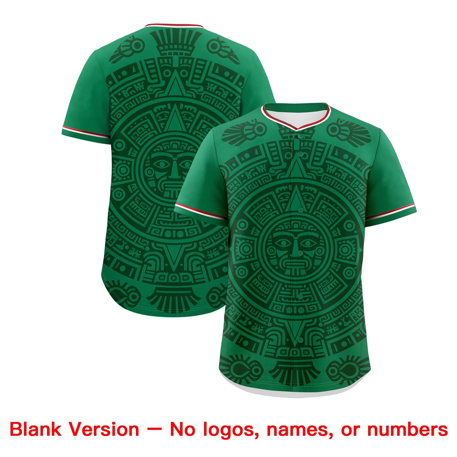 Custom Kelly Green Dark Green White Graffiti Pattern Mexican style Stretch Fabric Baseball Jersey| KXKSHOP