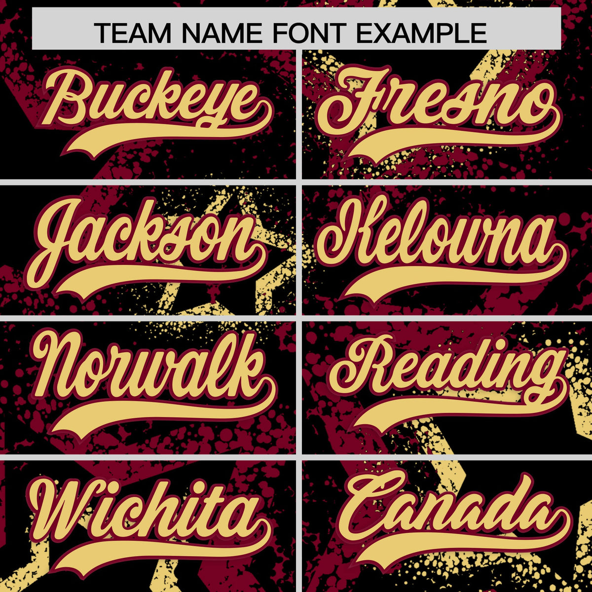 Custom Black Khaki Crimson Star-Shaped Ink Texture Graffiti Pattern Baseball Jersey | Sublimation Printed &amp; Stitched,Add Name and Numbern,Perfect for Parties,Perfect for Training | KXKSHOP