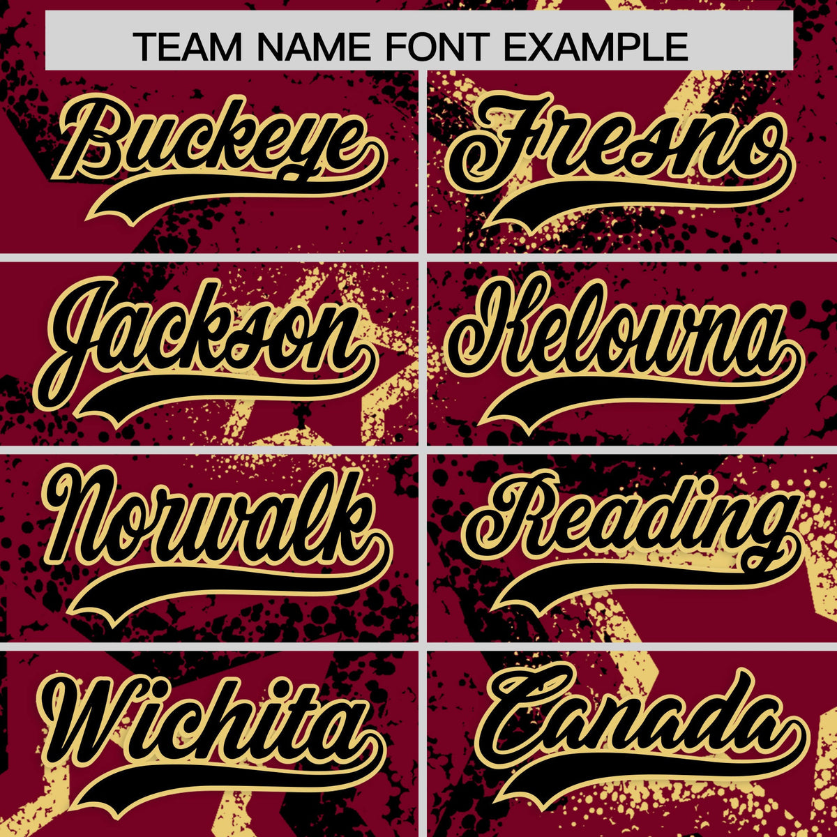 Custom Crimson Khaki Black Star-Shaped Ink Texture Graffiti Pattern Baseball Jersey | Sublimation Printed &amp; Stitched,Add Name and Numbern,Perfect for Parties,Perfect for Training | KXKSHOP