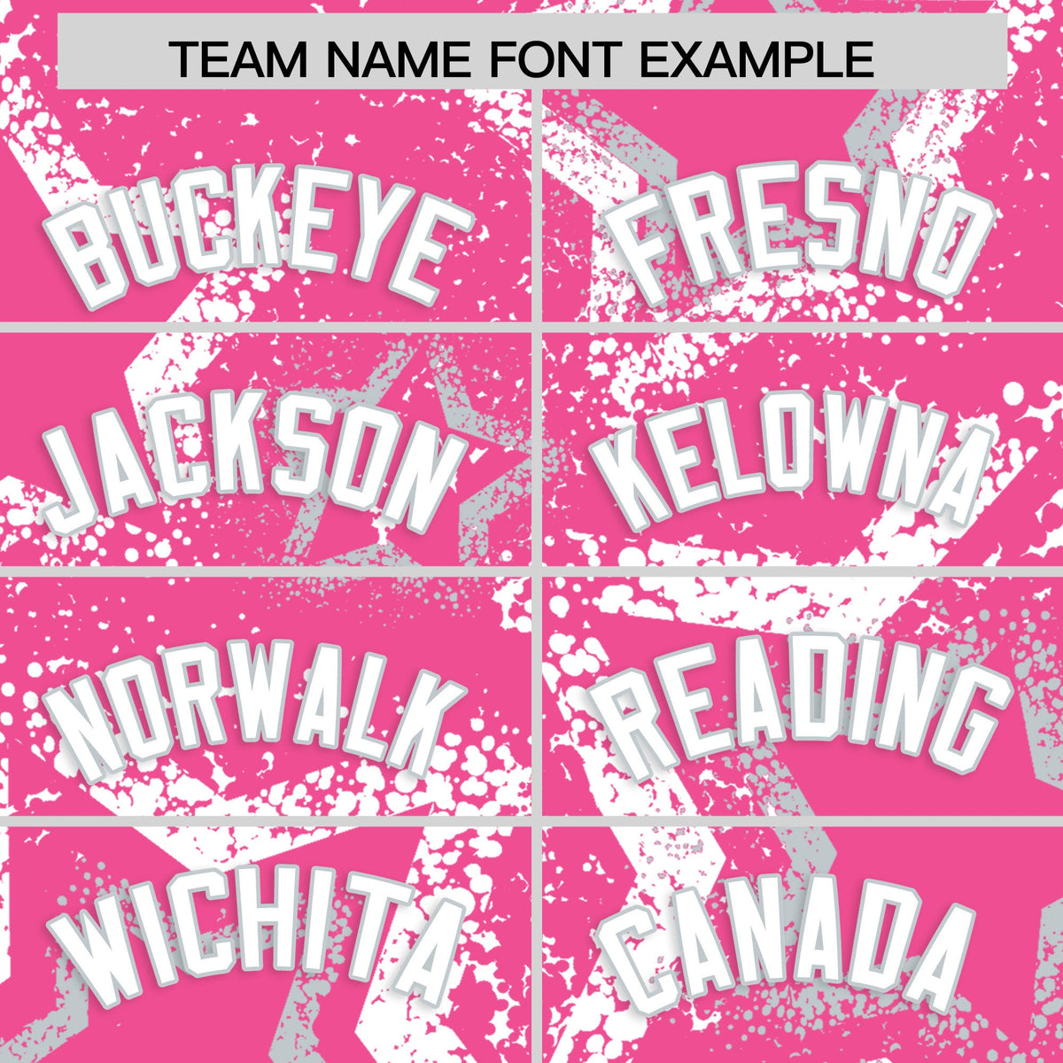 Custom Pink Silver White Star-Shaped Ink Texture Graffiti Pattern Baseball Jersey | Sublimation Printed &amp; Stitched,Add Name and Numbern,Perfect for Parties,Perfect for Training | KXKSHOP