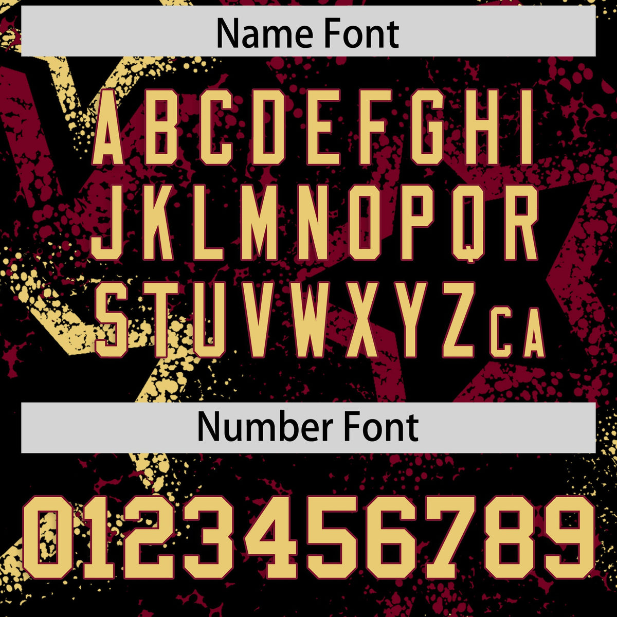 Custom Black Khaki Crimson Star-Shaped Ink Texture Graffiti Pattern Baseball Jersey | Sublimation Printed &amp; Stitched,Add Name and Numbern,Perfect for Parties,Perfect for Training | KXKSHOP