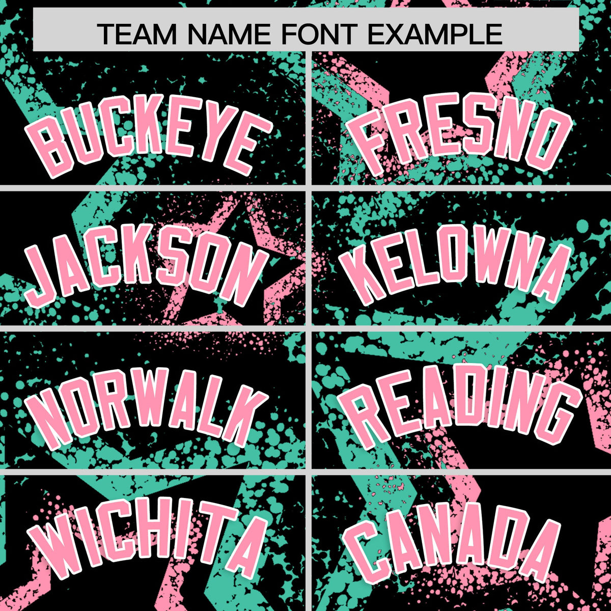 Custom Black Light Pink White Star-Shaped Ink Texture Graffiti Pattern Baseball Jersey | Sublimation Printed & Stitched,Add Name and Numbern,Perfect for Parties,Perfect for Training | KXKSHOP