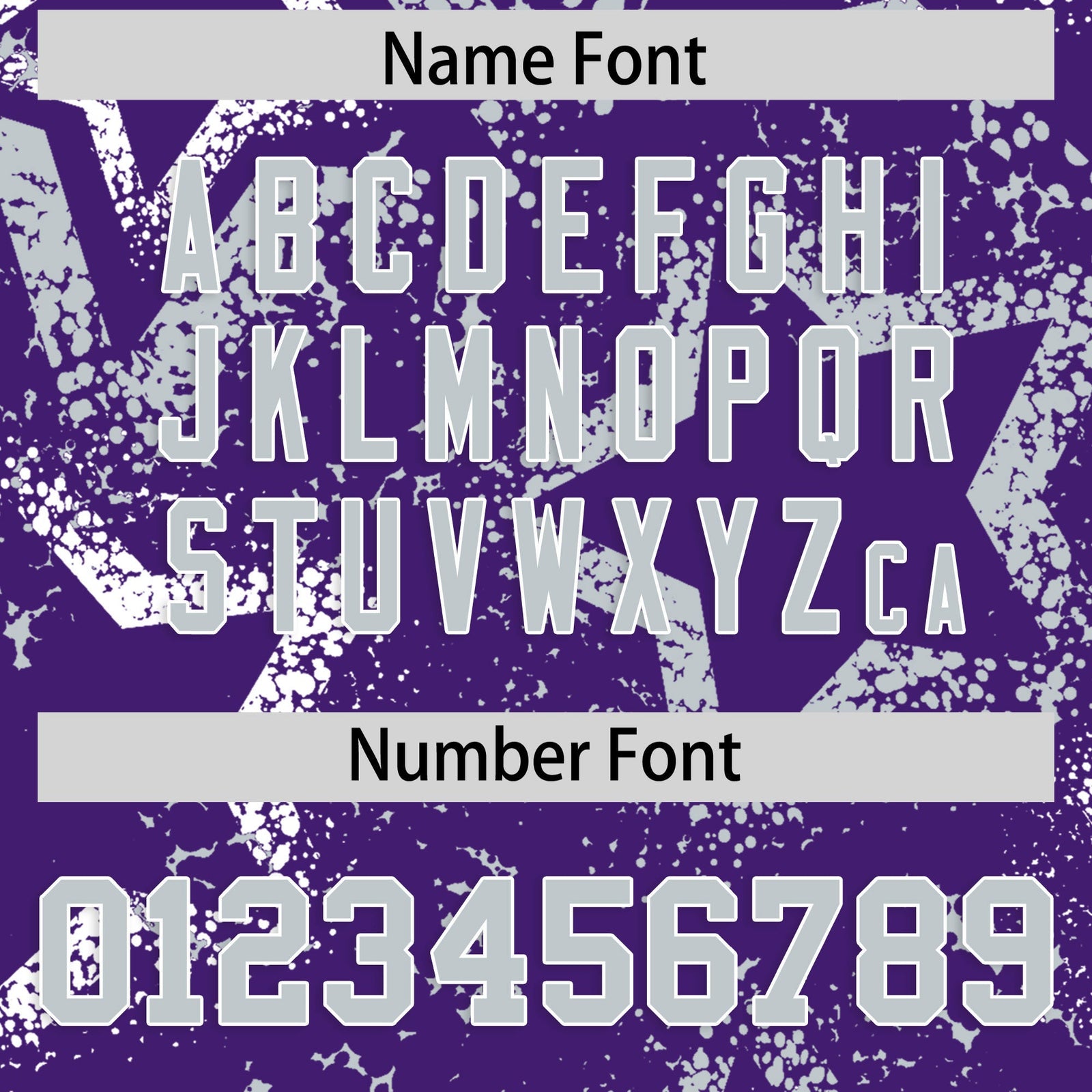 Custom Purple White Silver Star-Shaped Ink Texture Graffiti Pattern Baseball Jersey | Sublimation Printed & Stitched,Add Name and Numbern,Perfect for Parties,Perfect for Training | KXKSHOP