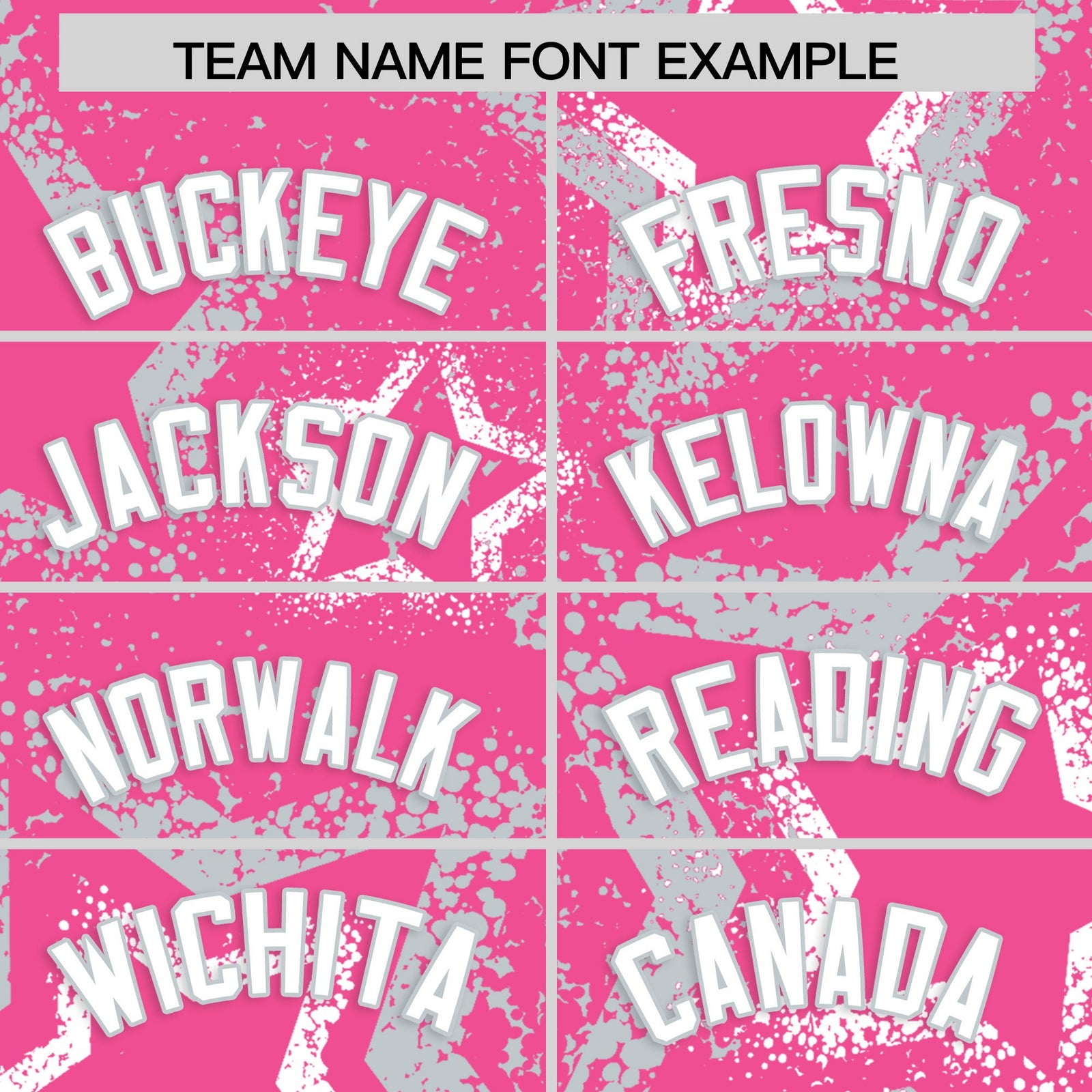 Custom Pink White Silver Star-Shaped Ink Texture Graffiti Pattern Baseball Jersey | Sublimation Printed & Stitched,Add Name and Numbern,Perfect for Parties,Perfect for Training | KXKSHOP