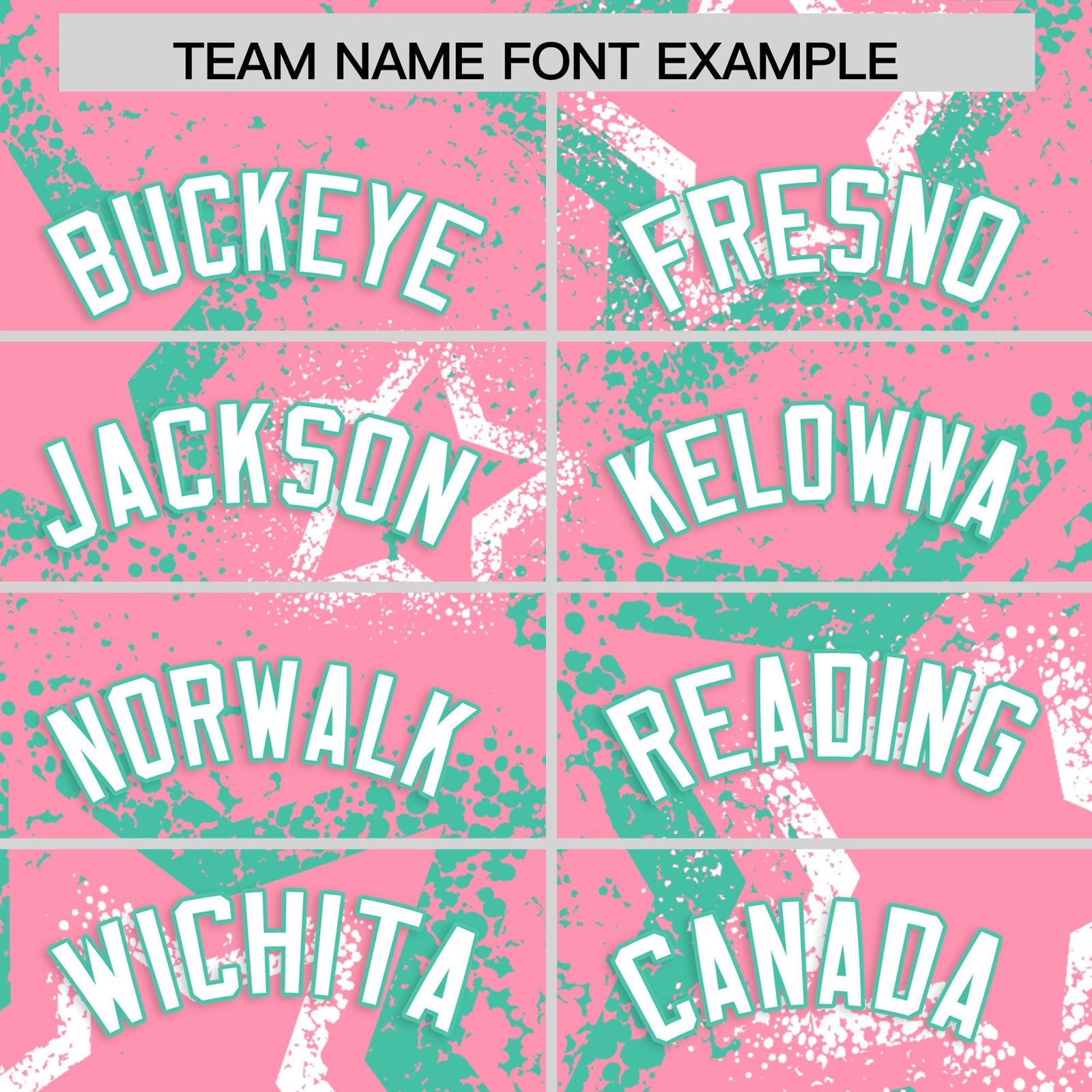 Custom Light Pink White Bright Green Star-Shaped Ink Texture Graffiti Pattern Baseball Jersey | Sublimation Printed & Stitched,Add Name and Numbern,Perfect for Parties,Perfect for Training | KXKSHOP