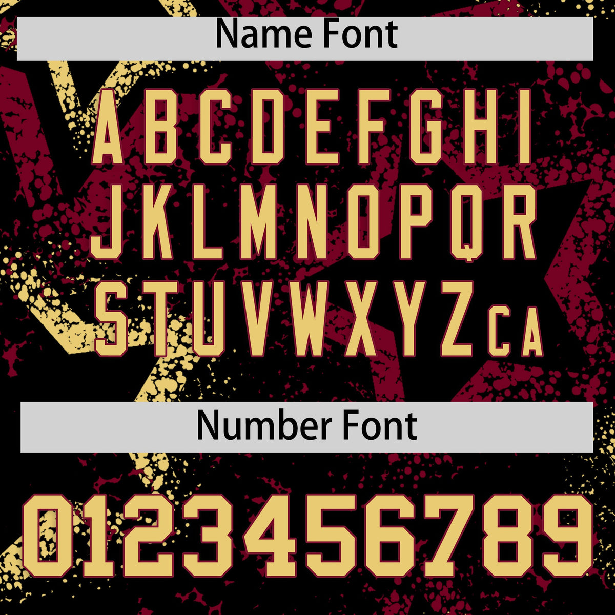 Custom Black Khaki Crimson Star-Shaped Ink Texture Graffiti Pattern Baseball Jersey | Sublimation Printed &amp; Stitched,Add Name and Numbern,Perfect for Parties,Perfect for Training | KXKSHOP