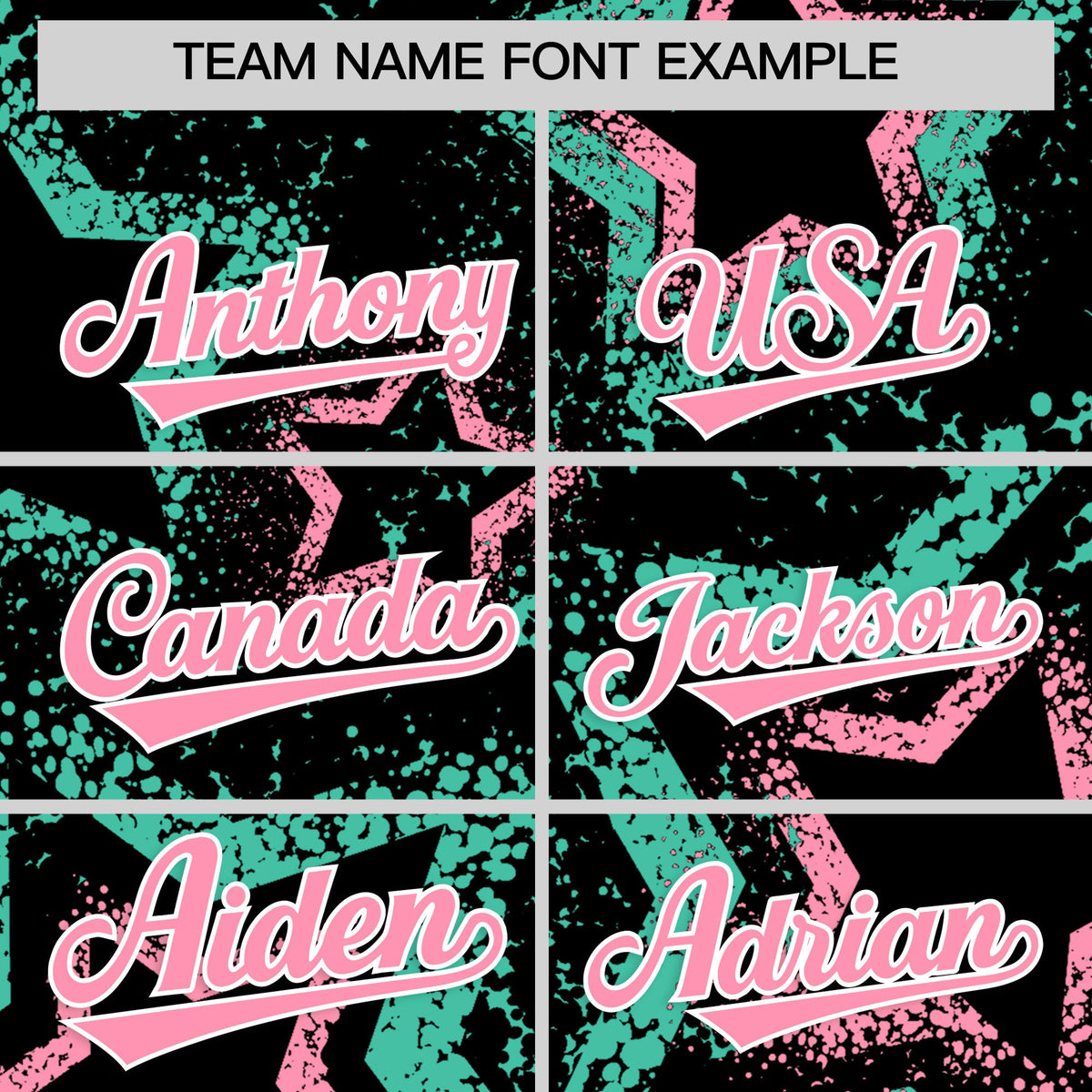 Custom Black Light Pink White Star-Shaped Ink Texture Graffiti Pattern Baseball Jersey | Sublimation Printed & Stitched,Add Name and Numbern,Perfect for Parties,Perfect for Training | KXKSHOP