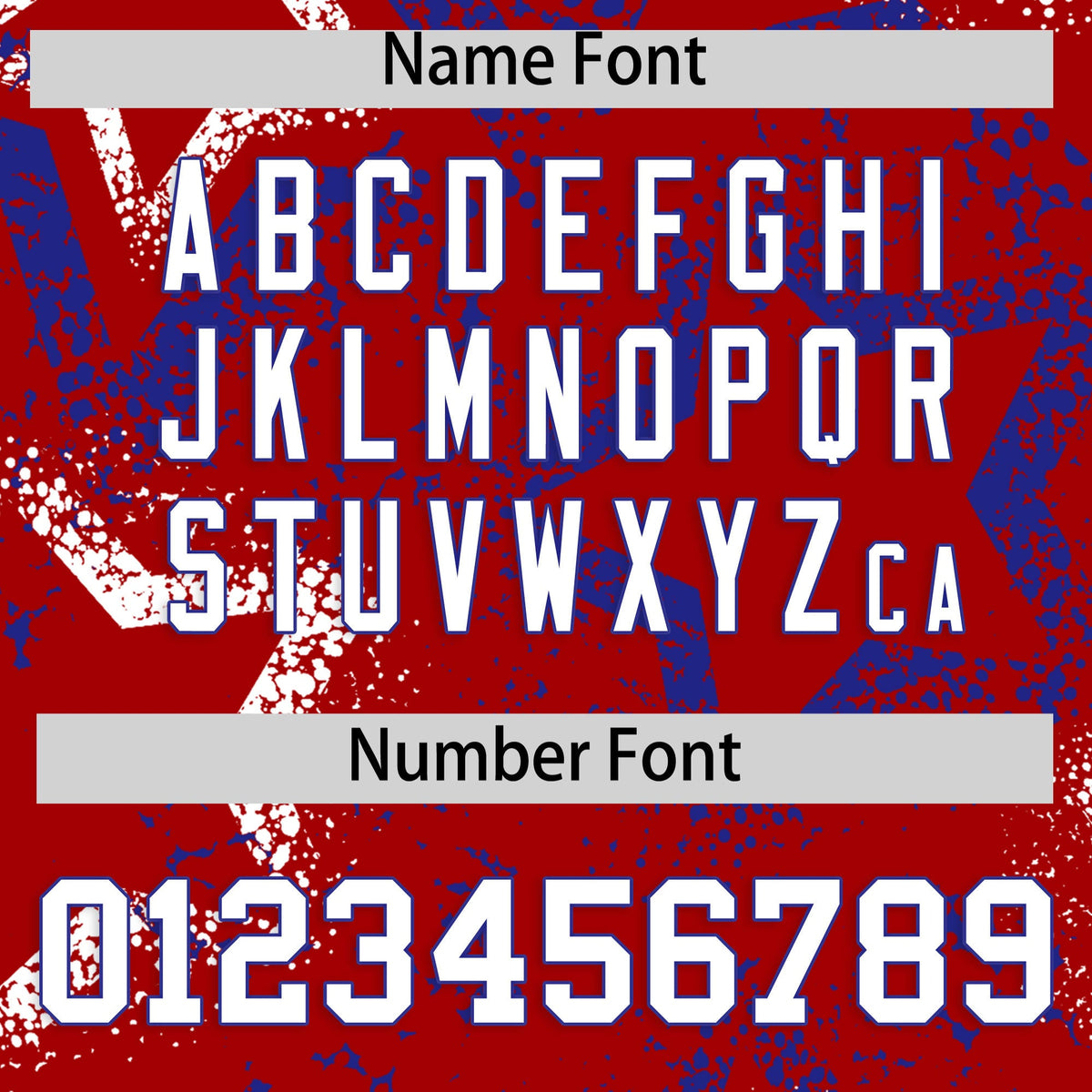 Custom Red White Royal Blue Star-Shaped Ink Texture Graffiti Pattern Baseball Jersey | Sublimation Printed &amp; Stitched,Add Name and Numbern,Perfect for Parties,Perfect for Training | KXKSHOP