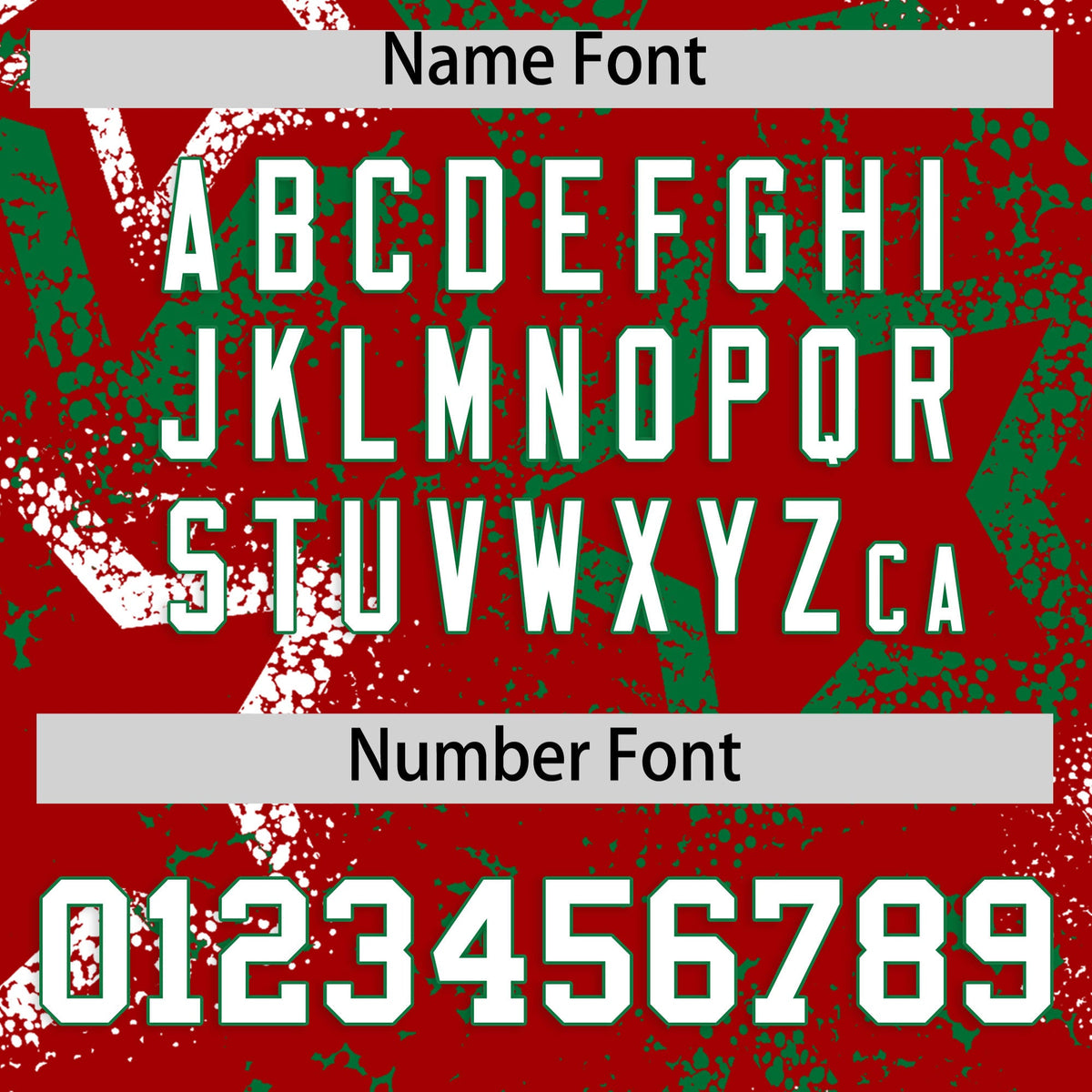 Custom Red White Kelly Green Star-Shaped Ink Texture Graffiti Pattern Baseball Jersey | Sublimation Printed &amp; Stitched,Add Name and Numbern,Perfect for Parties,Perfect for Training | KXKSHOP