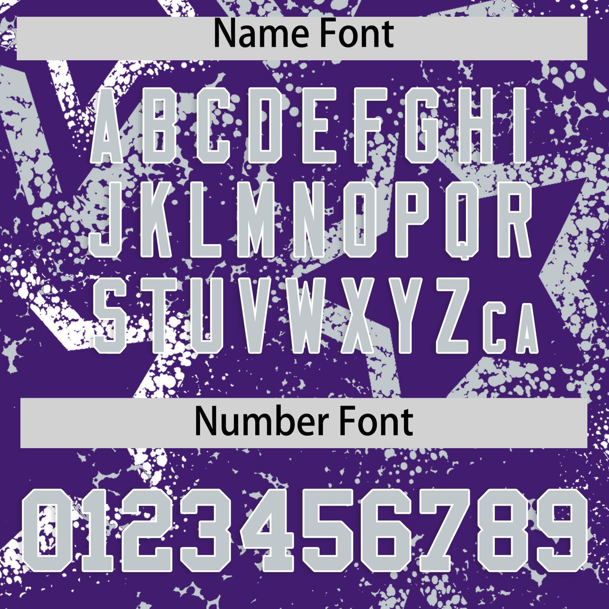 Custom Purple White Silver Star-Shaped Ink Texture Graffiti Pattern Baseball Jersey | Sublimation Printed &amp; Stitched,Add Name and Numbern,Perfect for Parties,Perfect for Training | KXKSHOP