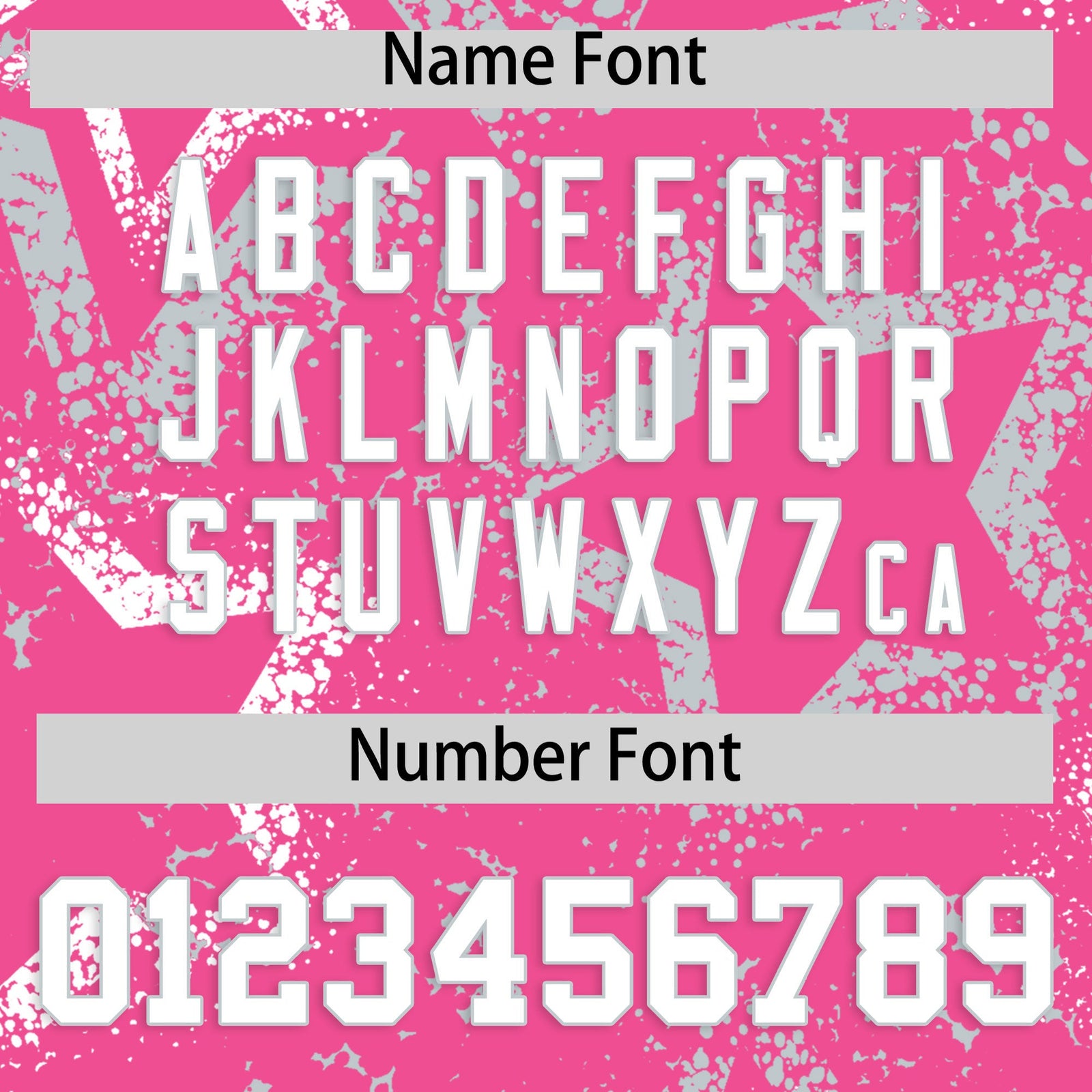 Custom Pink White Silver Star-Shaped Ink Texture Graffiti Pattern Baseball Jersey | Sublimation Printed & Stitched,Add Name and Numbern,Perfect for Parties,Perfect for Training | KXKSHOP