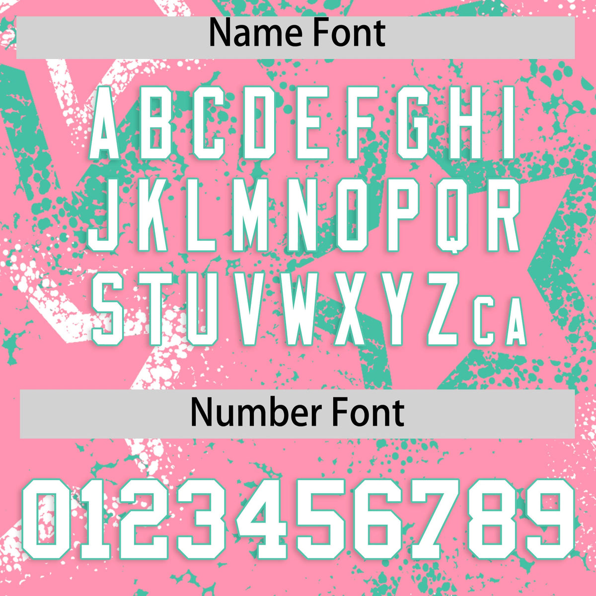 Custom Light Pink White Bright Green Star-Shaped Ink Texture Graffiti Pattern Baseball Jersey | Sublimation Printed &amp; Stitched,Add Name and Numbern,Perfect for Parties,Perfect for Training | KXKSHOP