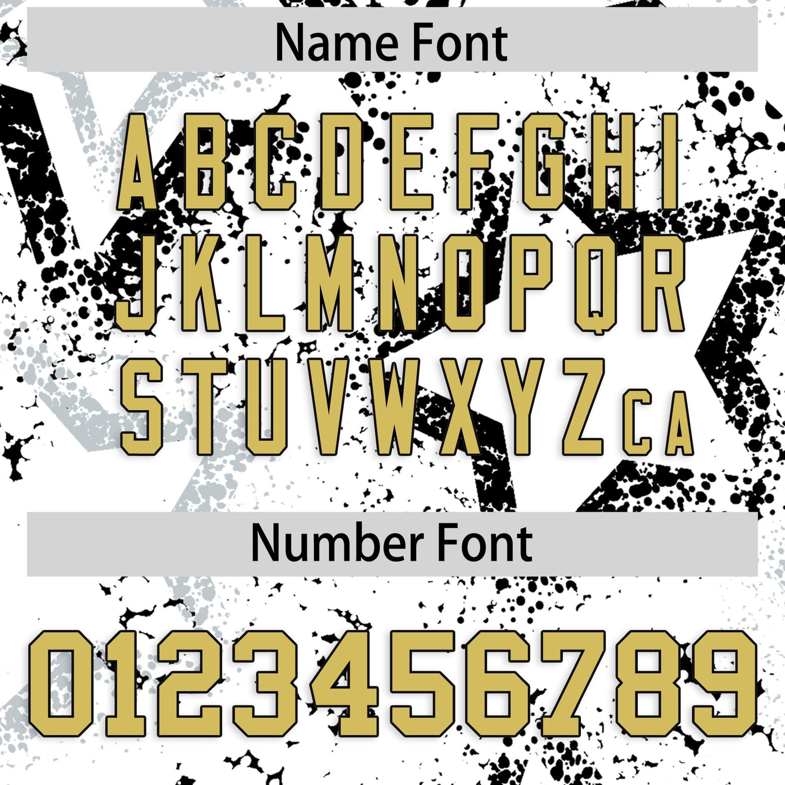 Custom White Silver Old Gold Star-Shaped Ink Texture Graffiti Pattern Baseball Jersey | Sublimation Printed & Stitched,Add Name and Numbern,Perfect for Parties,Perfect for Training | KXKSHOP