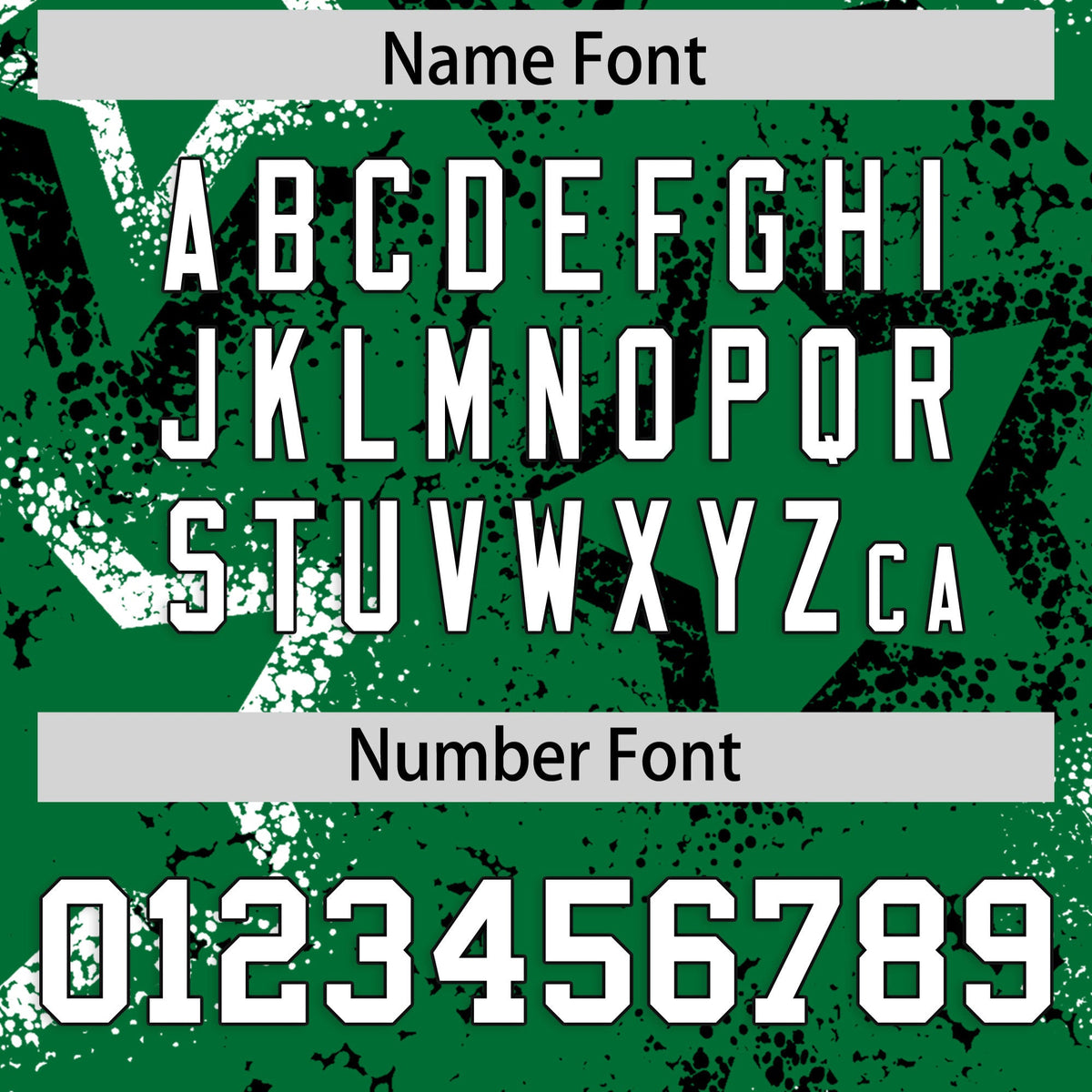 Custom Kelly Green White Star-Shaped Ink Texture Graffiti Pattern Baseball Jersey | Sublimation Printed &amp; Stitched,Add Name and Numbern,Perfect for Parties,Perfect for Training | KXKSHOP