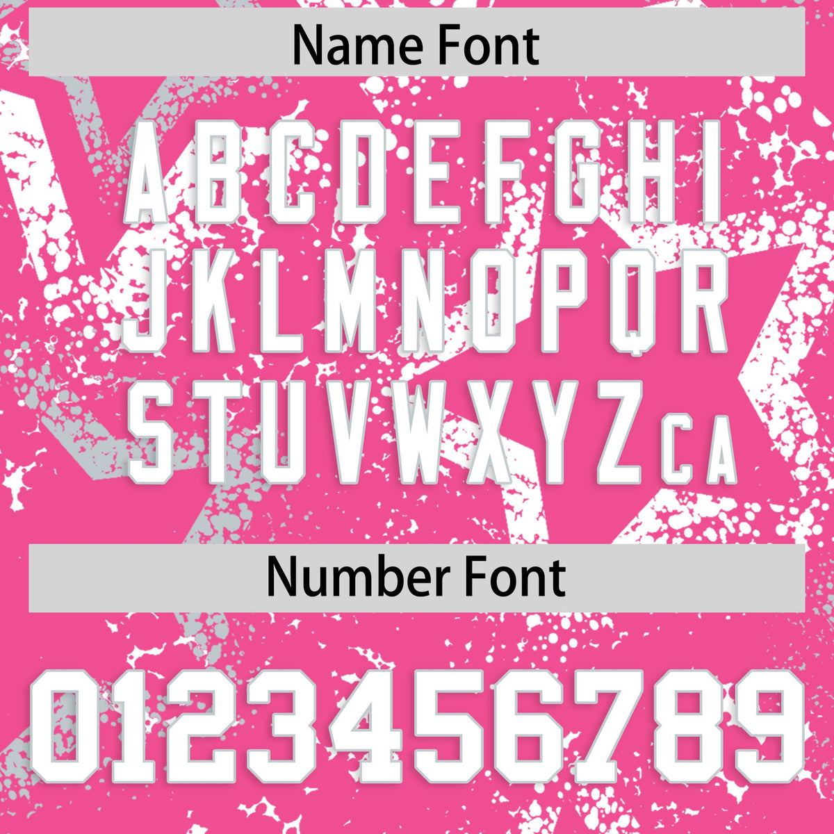 Custom Pink Silver White Star-Shaped Ink Texture Graffiti Pattern Baseball Jersey | Sublimation Printed &amp; Stitched,Add Name and Numbern,Perfect for Parties,Perfect for Training | KXKSHOP