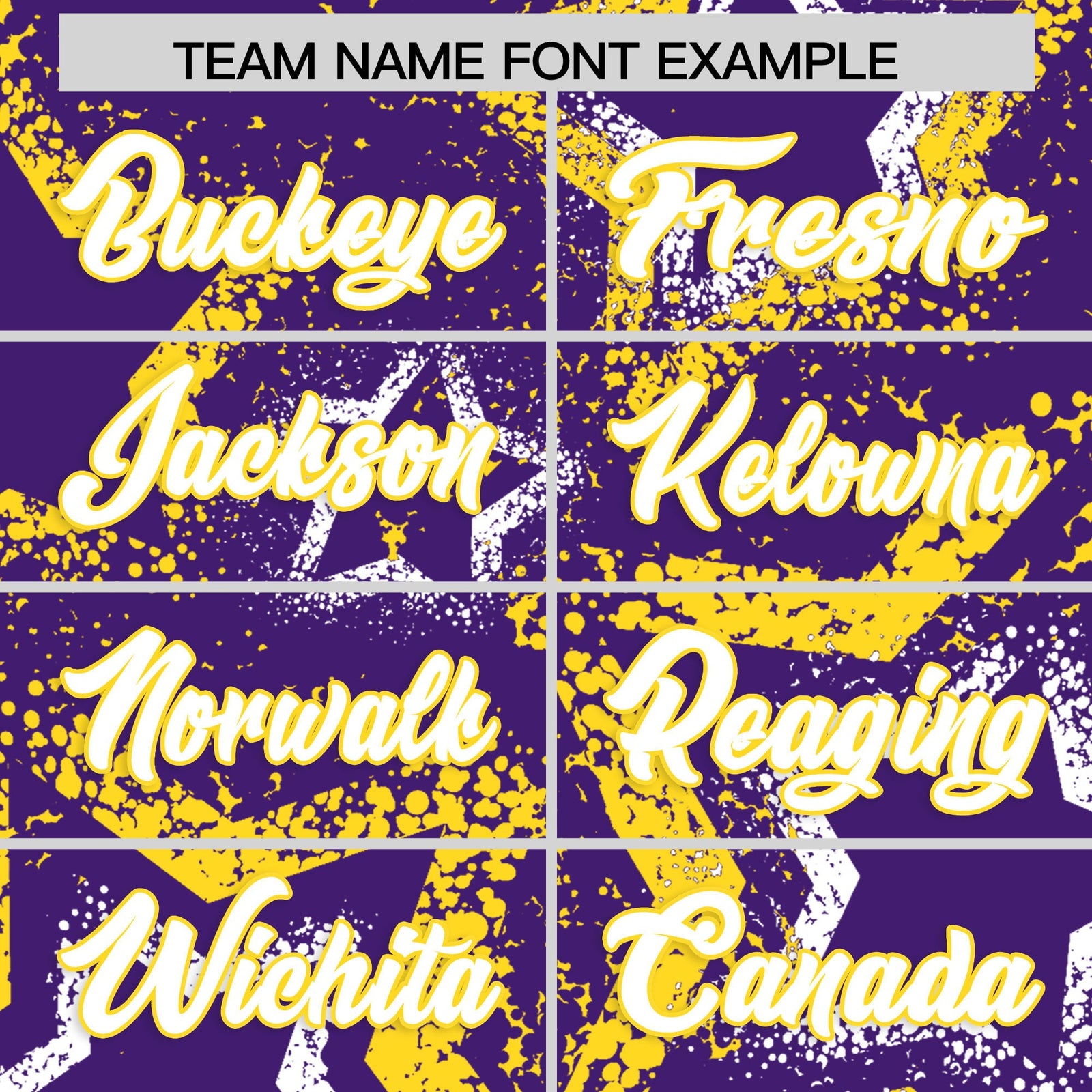 Custom Purple White Gold Star-Shaped Ink Texture Graffiti Pattern Baseball Jersey | Sublimation Printed & Stitched,Add Name and Numbern,Perfect for Parties,Perfect for Training | KXKSHOP