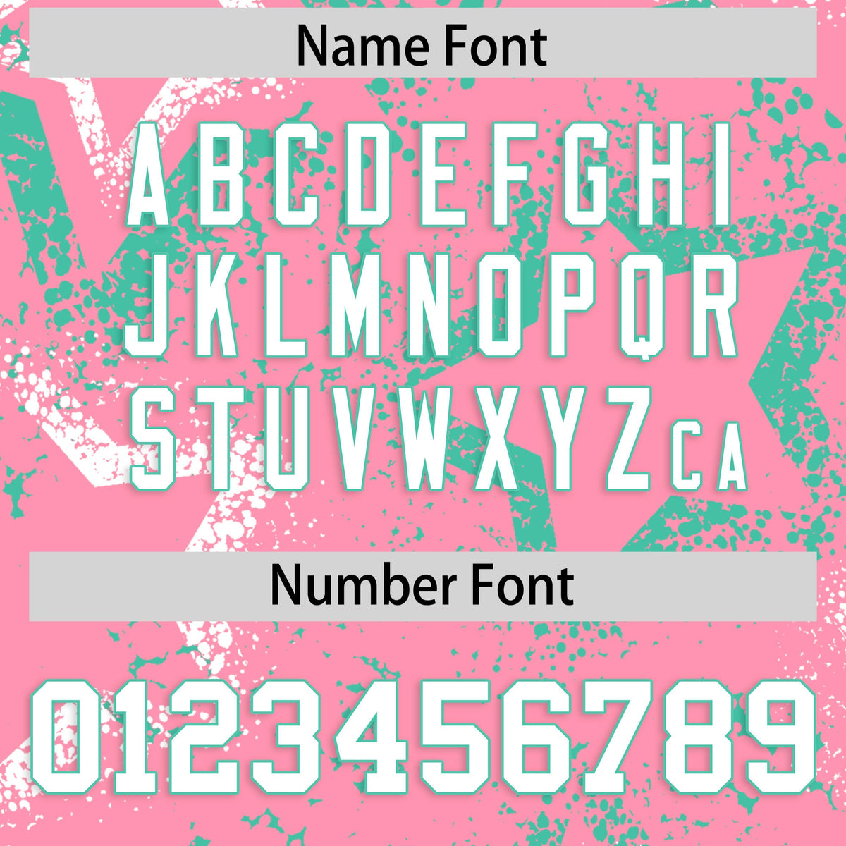 Custom Light Pink White Bright Green Star-Shaped Ink Texture Graffiti Pattern Baseball Jersey | Sublimation Printed &amp; Stitched,Add Name and Numbern,Perfect for Parties,Perfect for Training | KXKSHOP