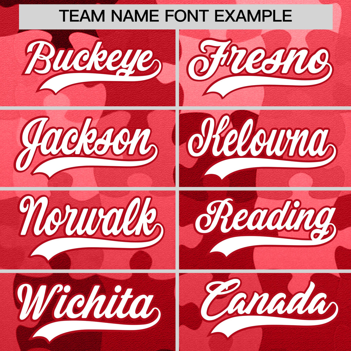 Custom Red White Puzzle Elements Baseball Jersey | Sublimation Printed & Stitched,Add Name and Numbern,Perfect for Teams | KXKSHOP