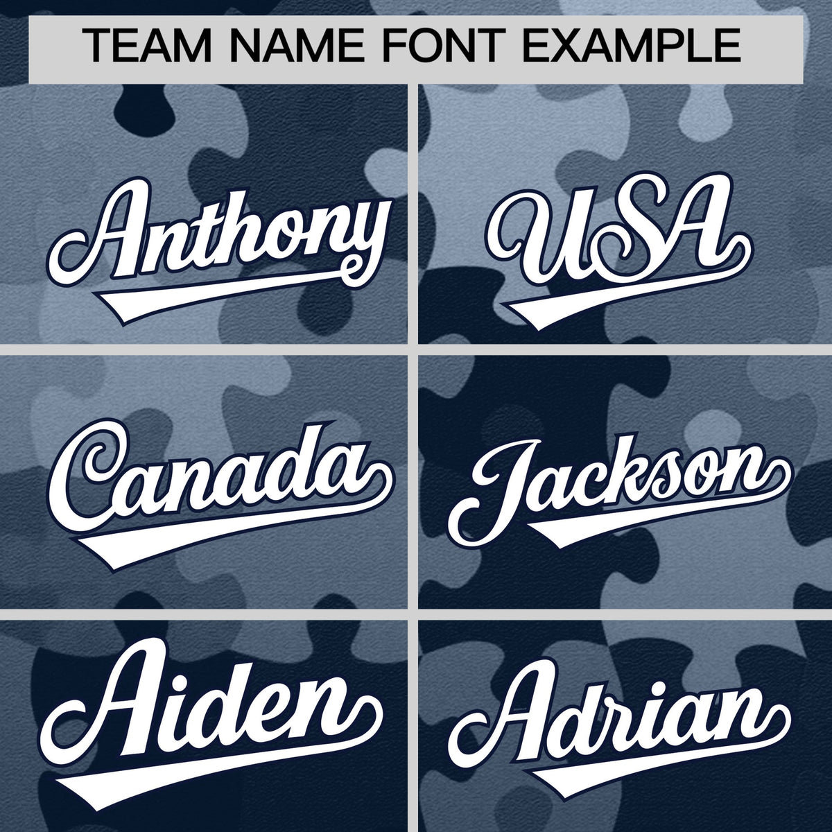 Custom White Navy Puzzle Elements Baseball Jersey | Sublimation Printed & Stitched,Add Name and Numbern,Perfect for Teams | KXKSHOP