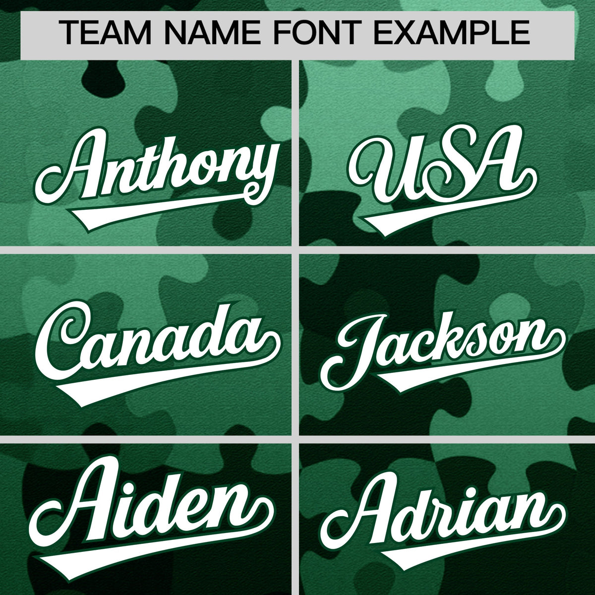 Custom White Green Puzzle Elements Baseball Jersey | Sublimation Printed & Stitched,Add Name and Numbern,Perfect for Teams | KXKSHOP