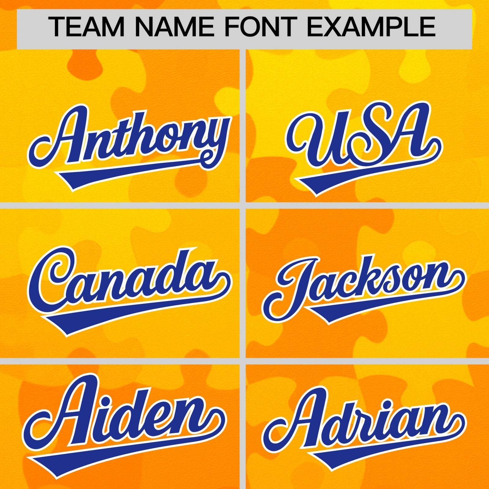 Custom Yellow Royal Blue White Puzzle Elements Baseball Jersey | Sublimation Printed & Stitched,Add Name and Numbern,Perfect for Teams | KXKSHOP