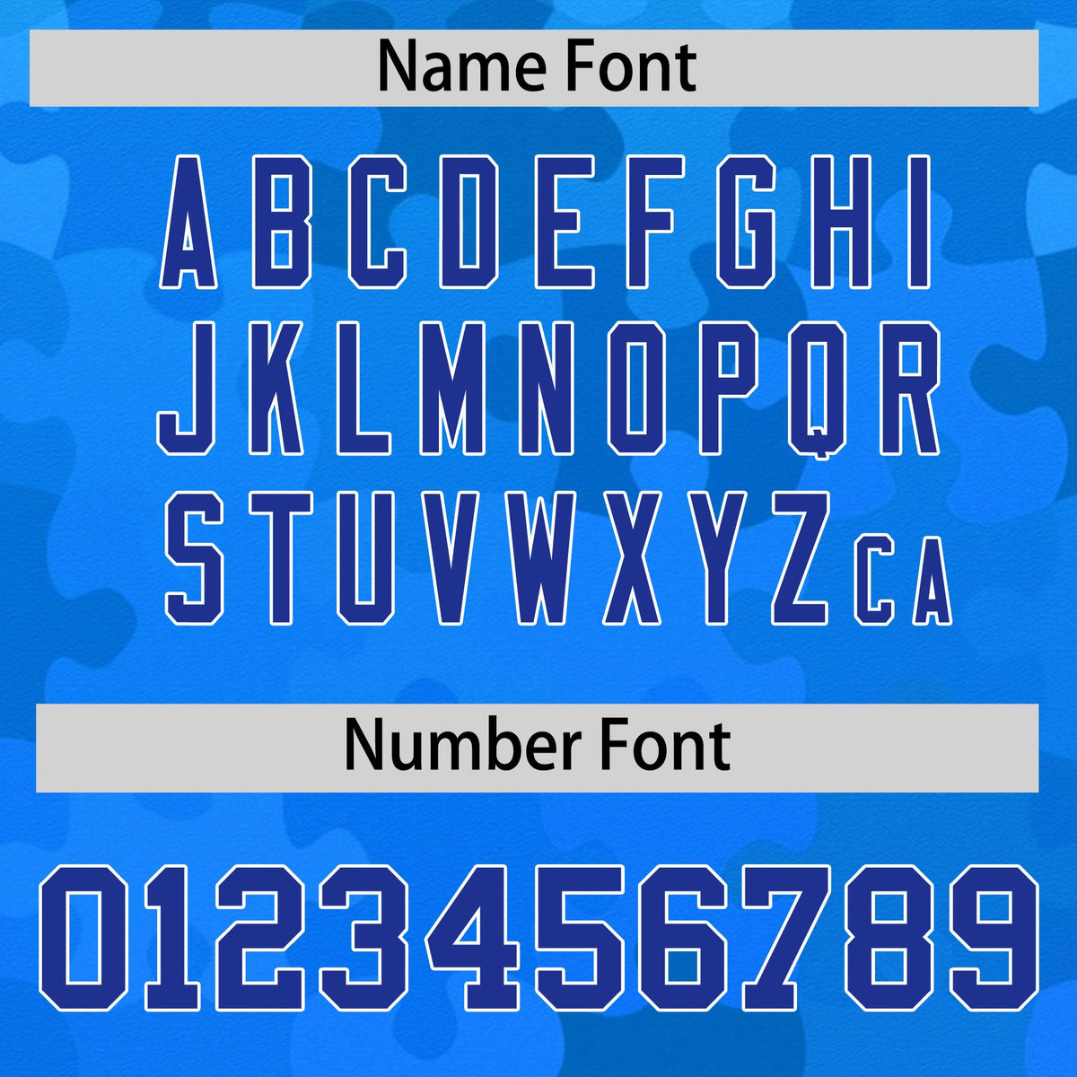 Custom Royal Blue White Puzzle Elements Baseball Jersey | Sublimation Printed &amp; Stitched,Add Name and Numbern,Perfect for Teams | KXKSHOP