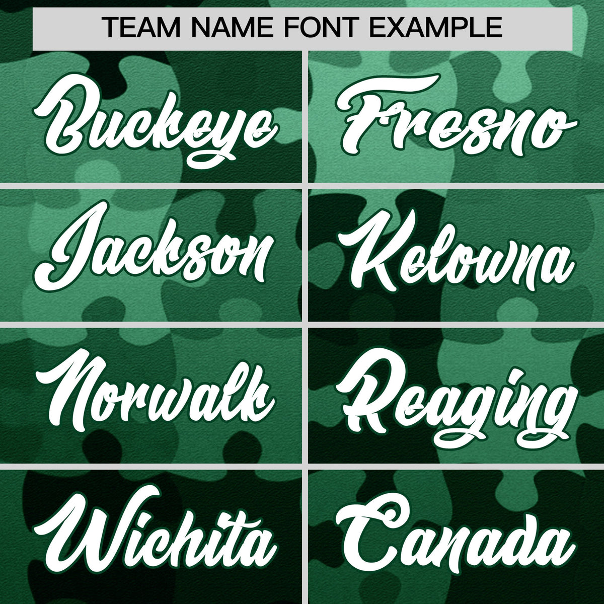 Custom White Green Puzzle Elements Baseball Jersey | Sublimation Printed & Stitched,Add Name and Numbern,Perfect for Teams | KXKSHOP