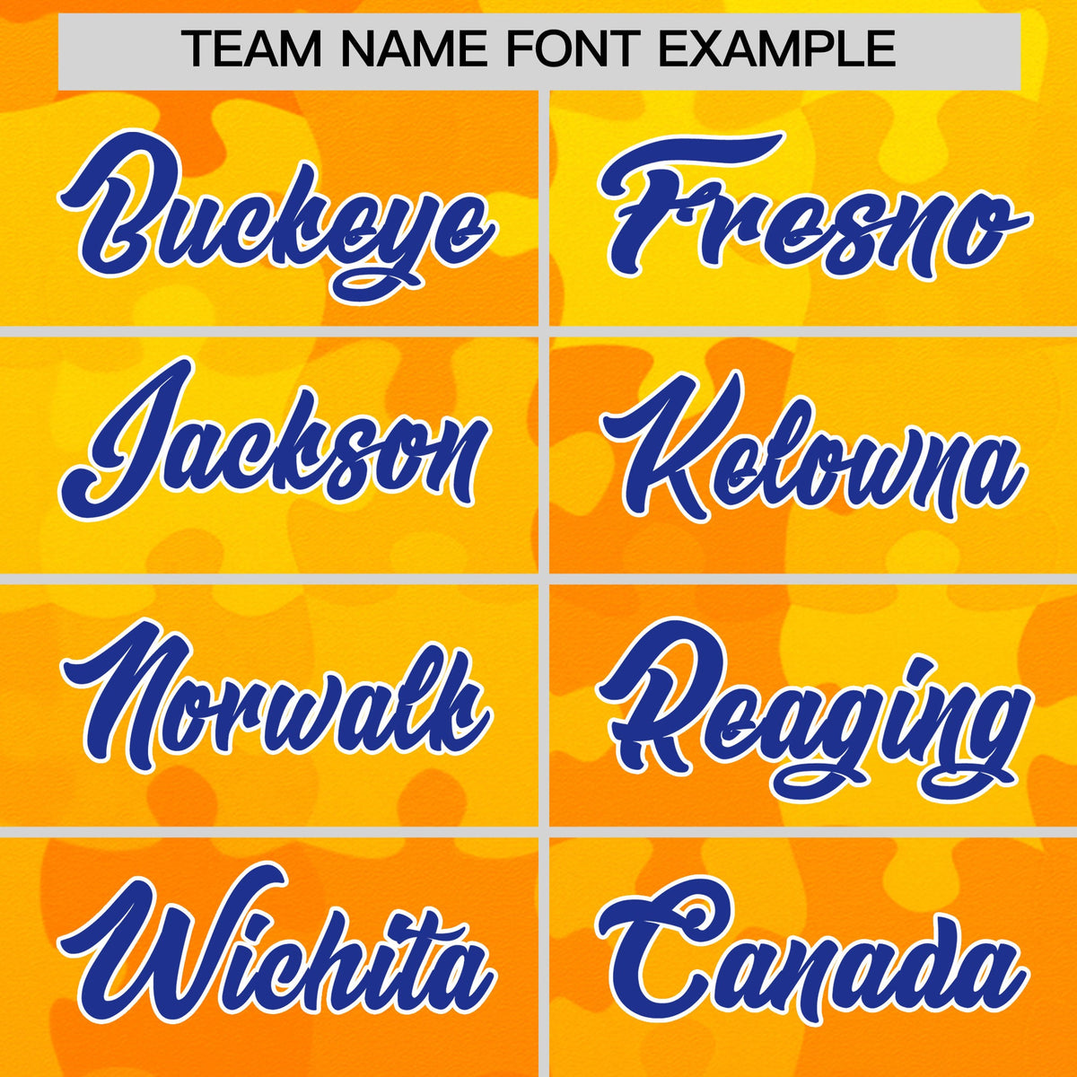 Custom Yellow Royal Blue White Puzzle Elements Baseball Jersey | Sublimation Printed &amp; Stitched,Add Name and Numbern,Perfect for Teams | KXKSHOP