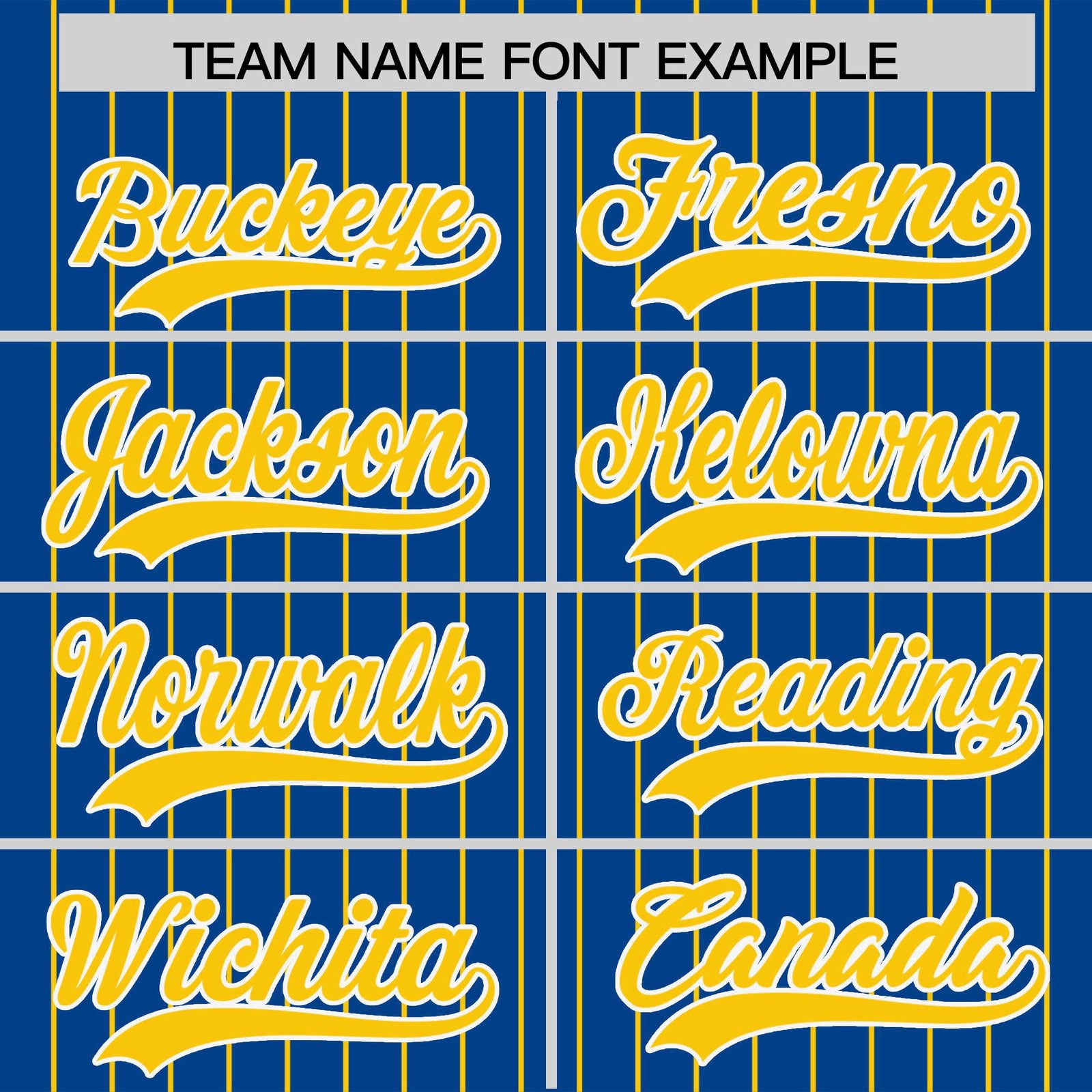 Custom Royal Gold Pinstripe Personalized Two-Tone Authentic Baseball Jersey