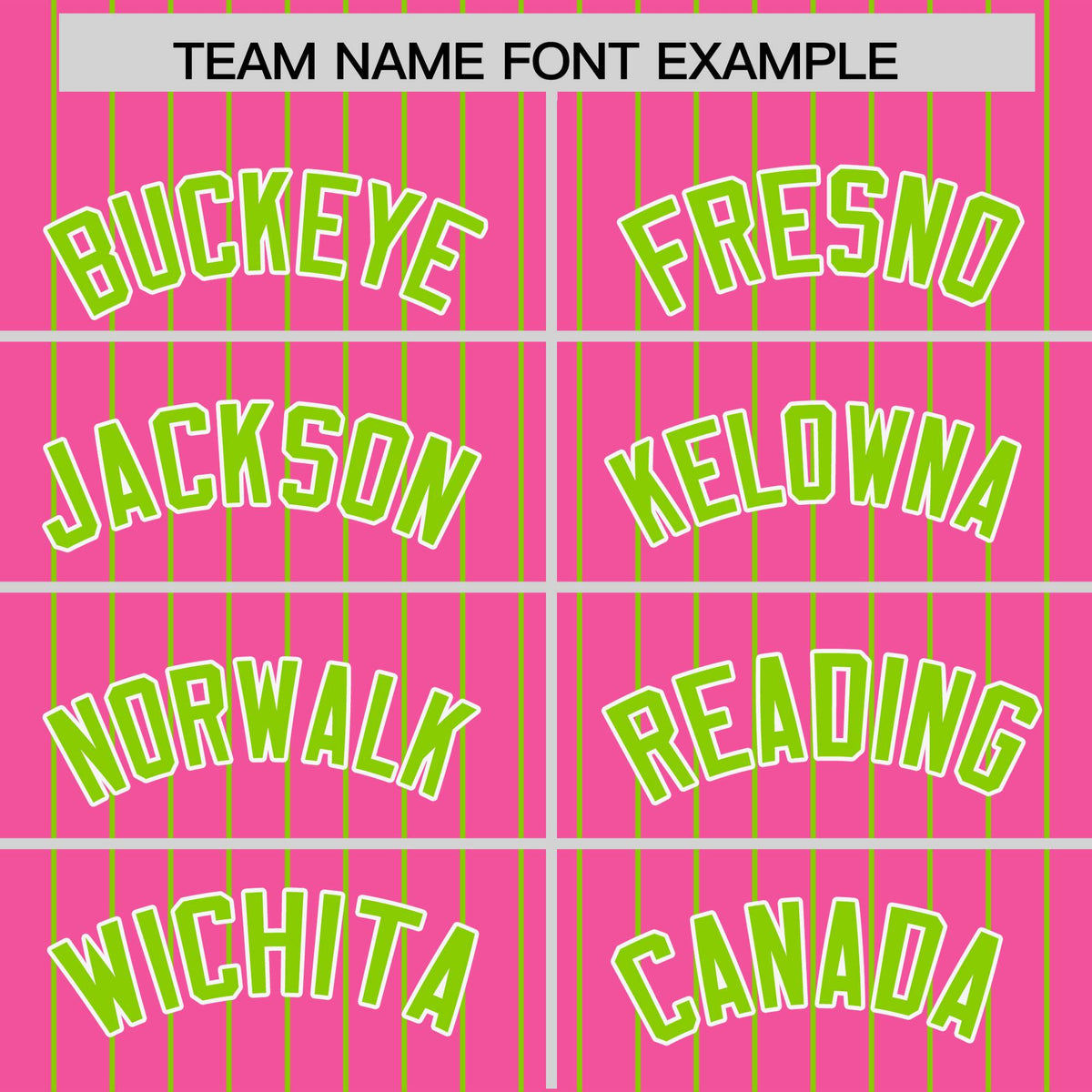 Custom Pink Neon Green Pinstripe Personalized Two-Tone Authentic Baseball Jersey