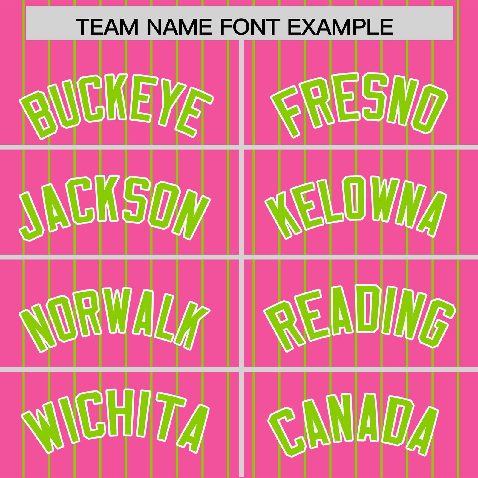 Custom Pink Neon Green Pinstripe Personalized Two-Tone Authentic Baseball Jersey