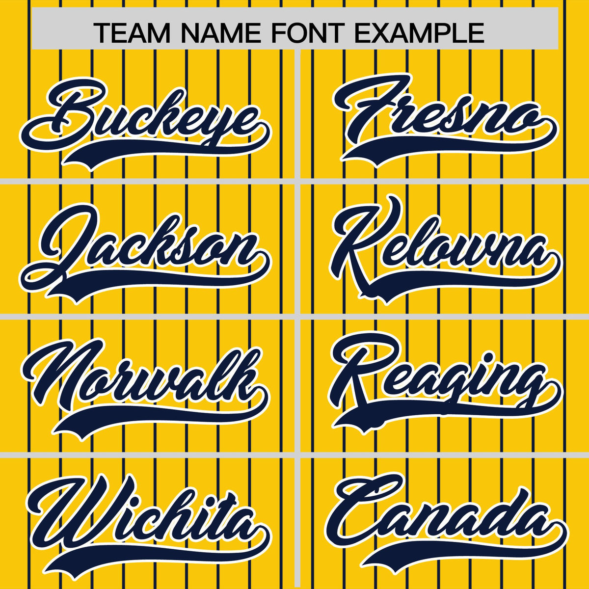 Custom Gold Navy Pinstripe Personalized Two-Tone Authentic Baseball Jersey