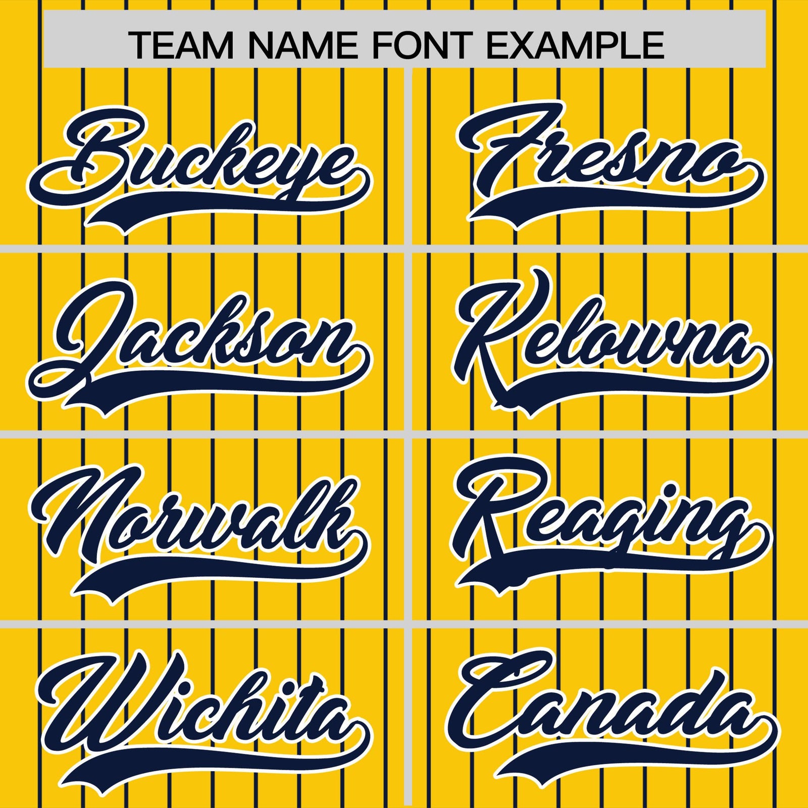 Custom Gold Navy Pinstripe Personalized Two-Tone Authentic Baseball Jersey