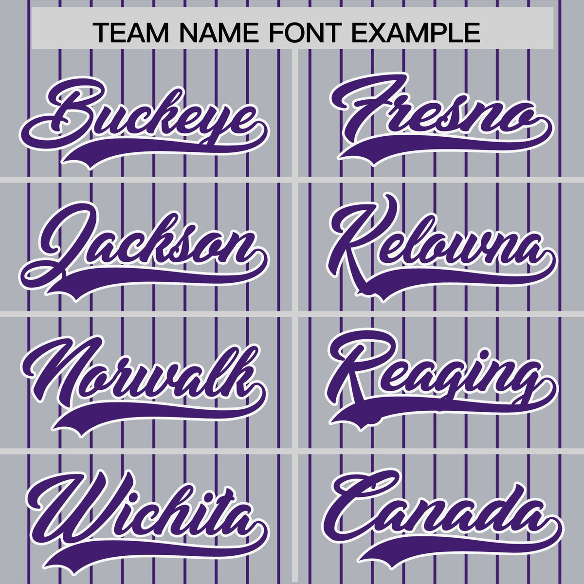 Custom Gray Purple Pinstripe Personalized Two-Tone Authentic Baseball Jersey