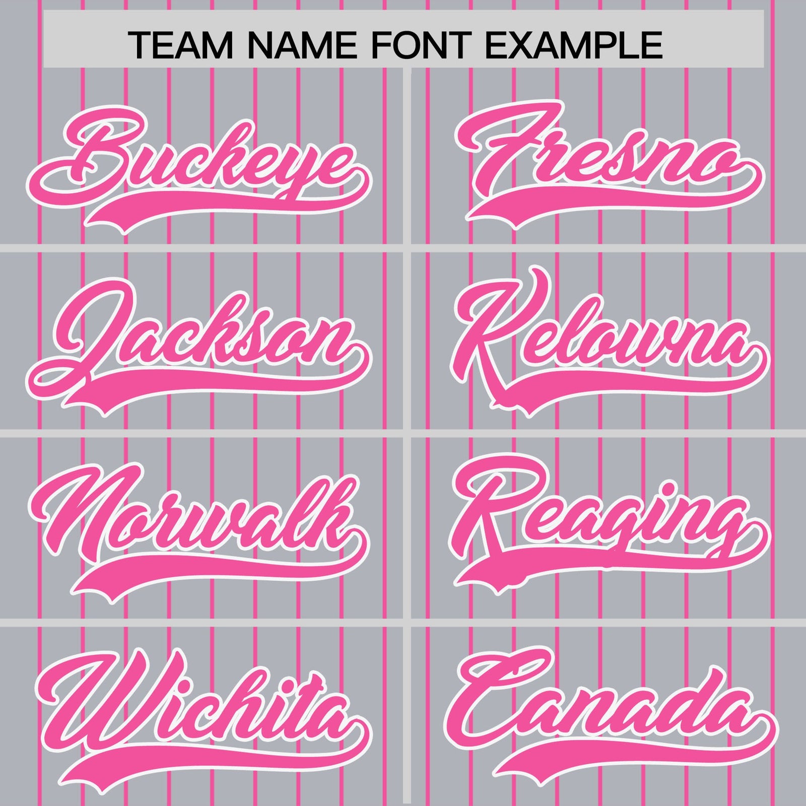 Custom Gray Pink Pinstripe Personalized Two-Tone Authentic Baseball Jersey