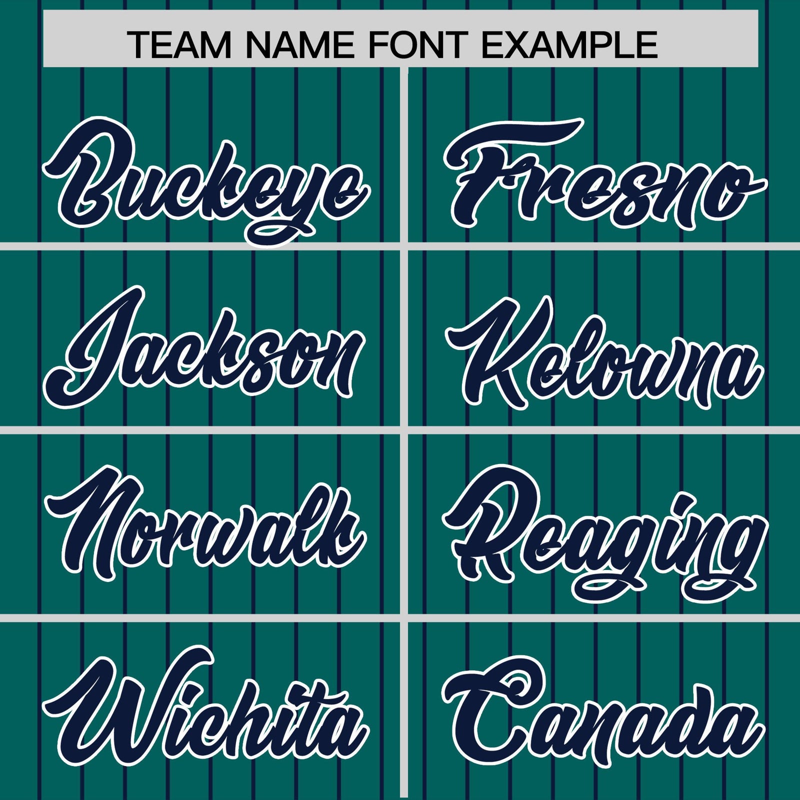 Custom Aqua Navy Pinstripe Personalized Two-Tone Authentic Baseball Jersey