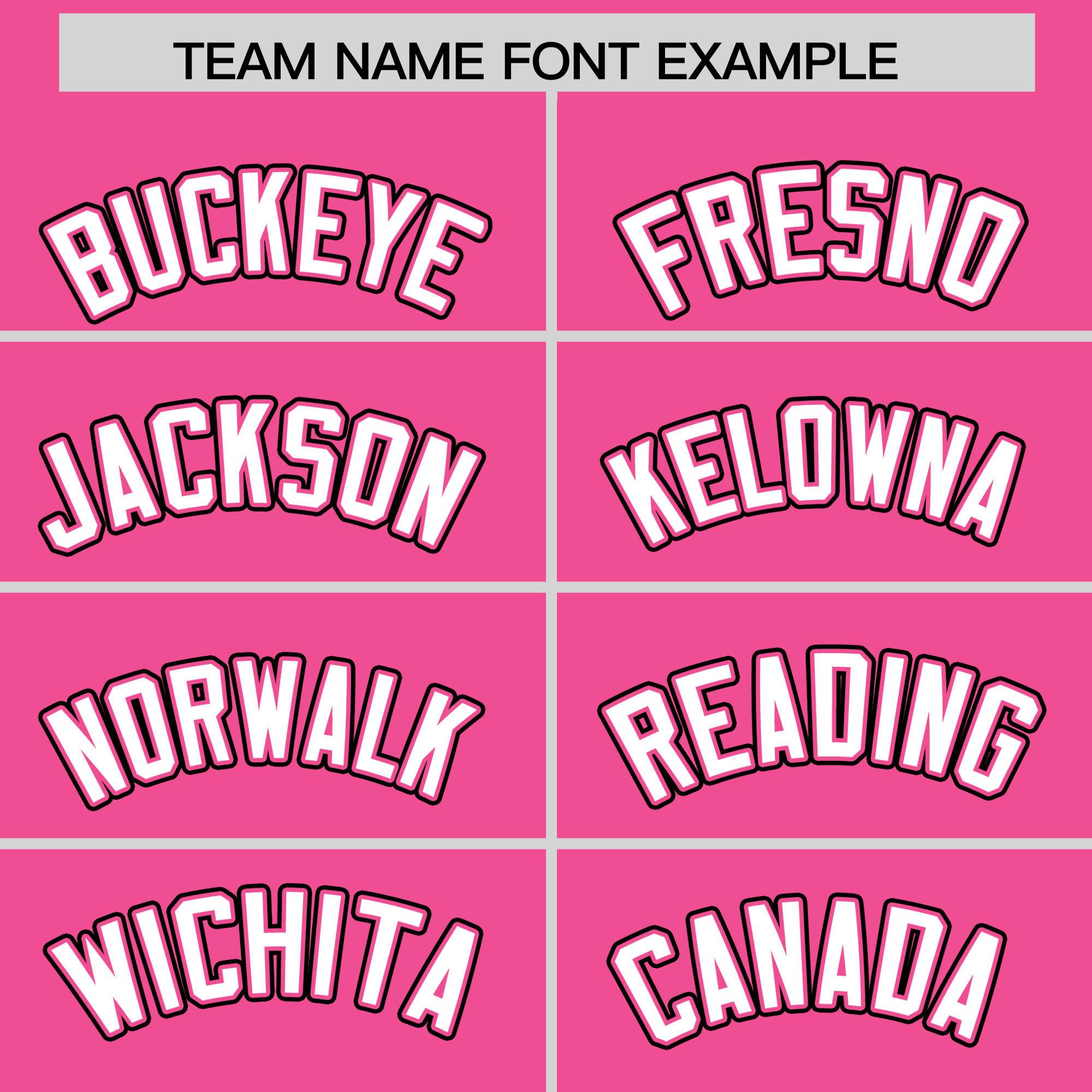 Custom Pink Black Personalized Color Block Authentic Baseball jersey