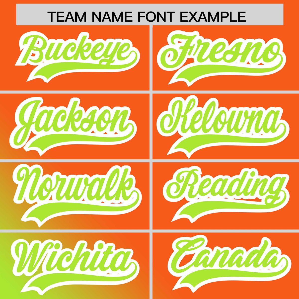 Custom Orange Neon Green Diagonal Stripe Personalized Gradient Fashion Baseball Jersey