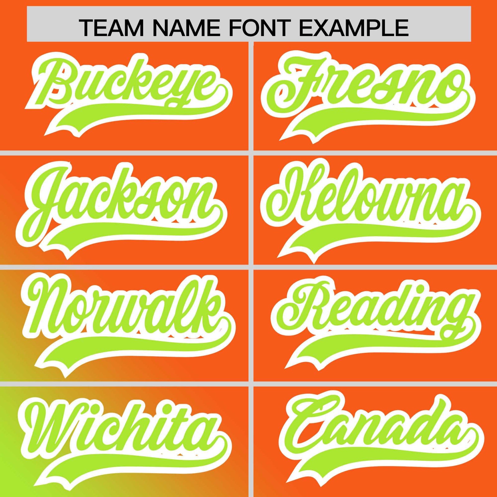 Custom Orange Neon Green Diagonal Stripe Personalized Gradient Fashion Baseball Jersey