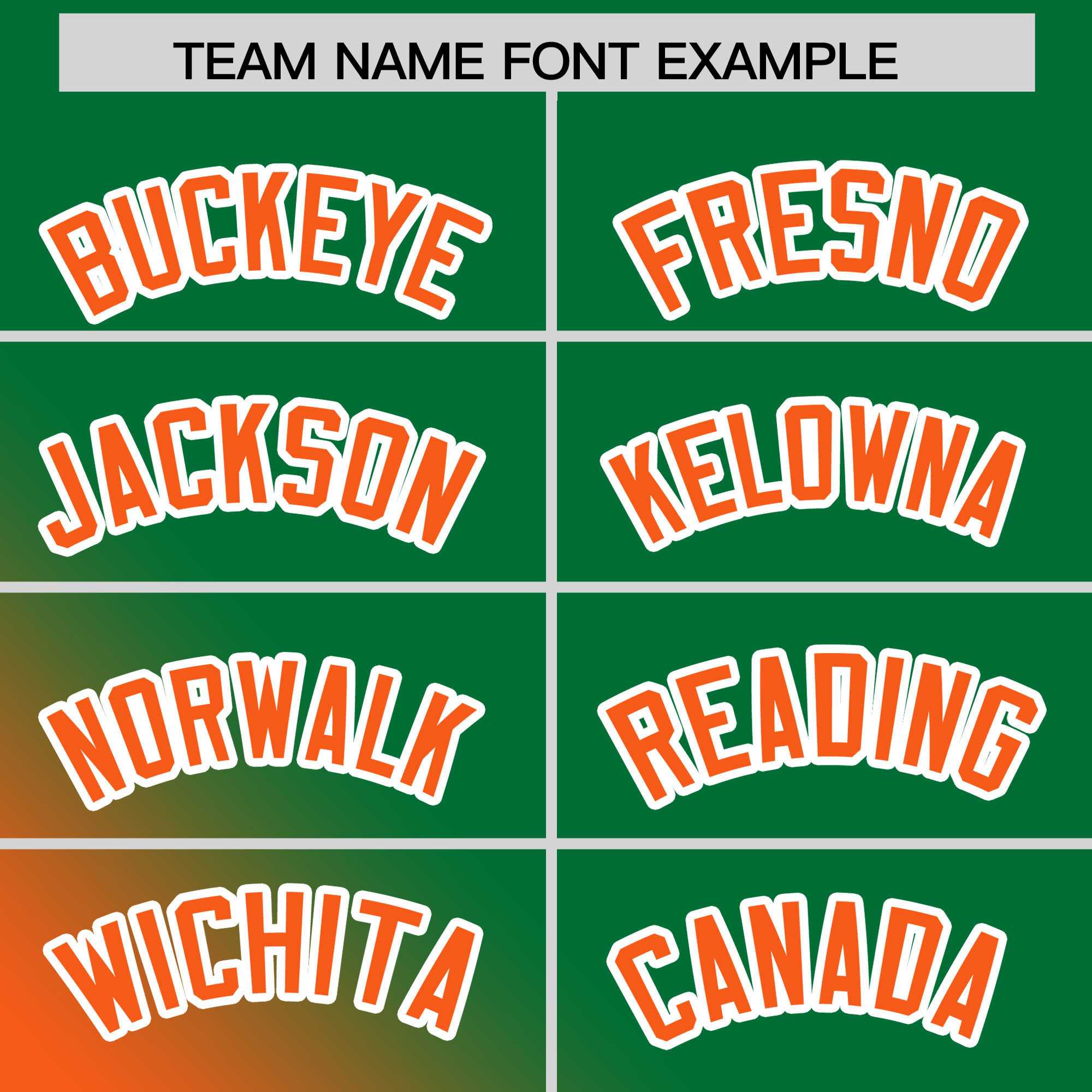 Custom Kelly Green Orange Diagonal Stripe Personalized Gradient Fashion Baseball Jersey