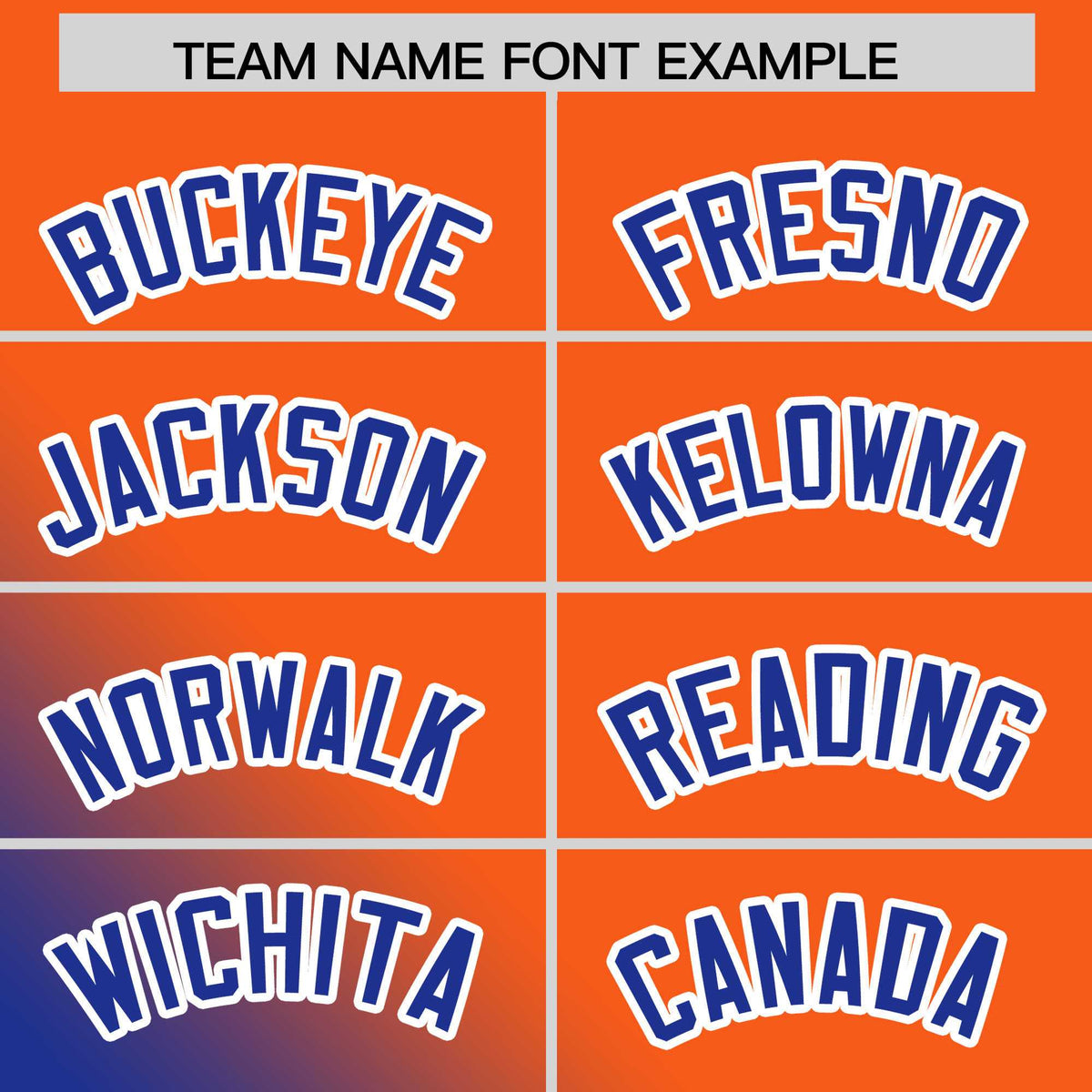 Custom Orange Royal Diagonal Stripe Personalized Gradient Fashion Baseball Jersey