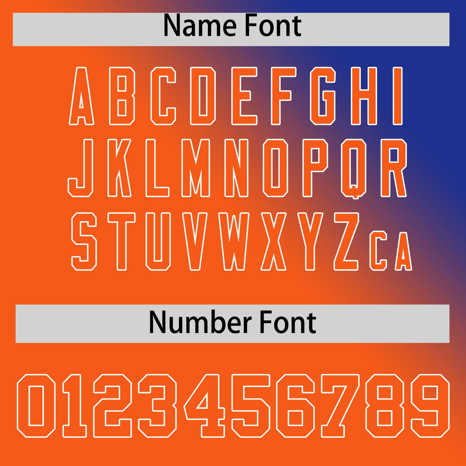 Custom Royal Orange Diagonal Stripe Personalized Gradient Fashion Baseball Jersey