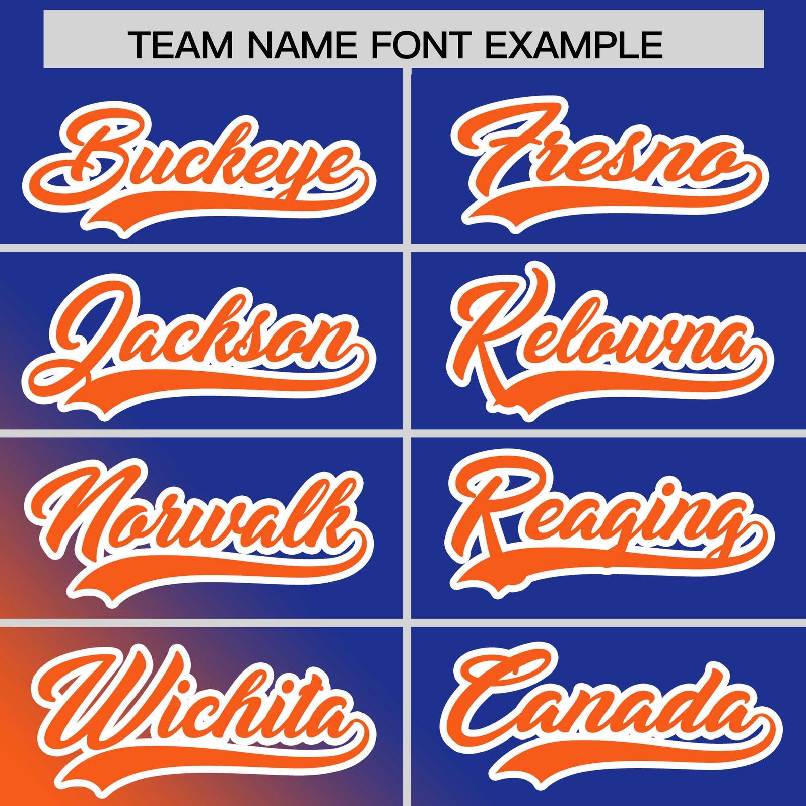 Custom Royal Orange Diagonal Stripe Personalized Gradient Fashion Baseball Jersey